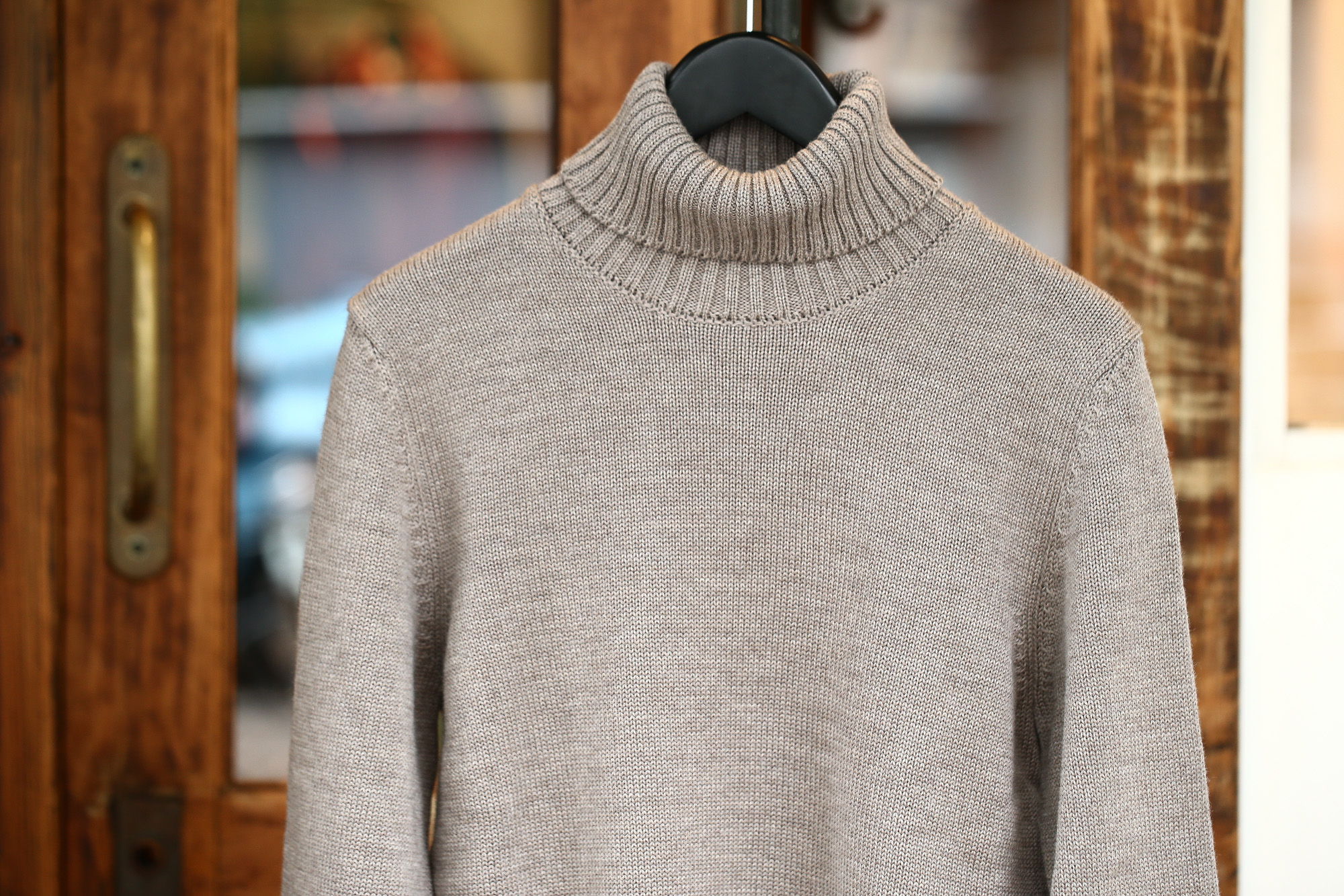 ZANONE (ザノーネ) Turtle Neck Sweater タートルネックセーター VIRGIN WOOL 100% ミドルゲージ ウールニット セーター GREGE (グレージュ・Z2873)  made in italy (イタリア製) 2017 秋冬新作 zanone ザノーネ 愛知 名古屋 Alto e Diritto アルト エ デリット タートルネック