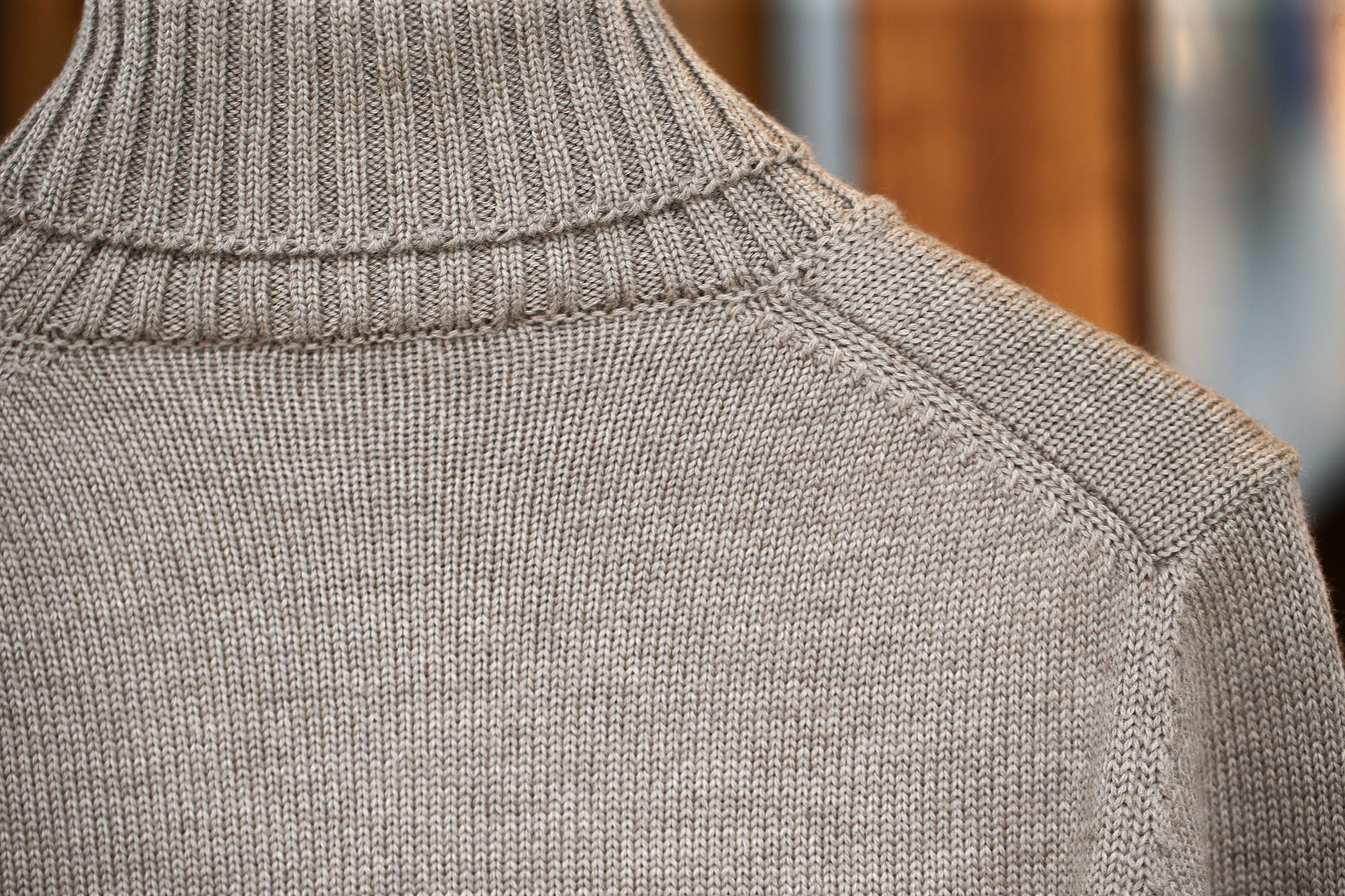 ZANONE (ザノーネ) Turtle Neck Sweater タートルネックセーター VIRGIN WOOL 100% ミドルゲージ ウールニット セーター GREGE (グレージュ・Z2873)  made in italy (イタリア製) 2017 秋冬新作 zanone ザノーネ 愛知 名古屋 Alto e Diritto アルト エ デリット タートルネック