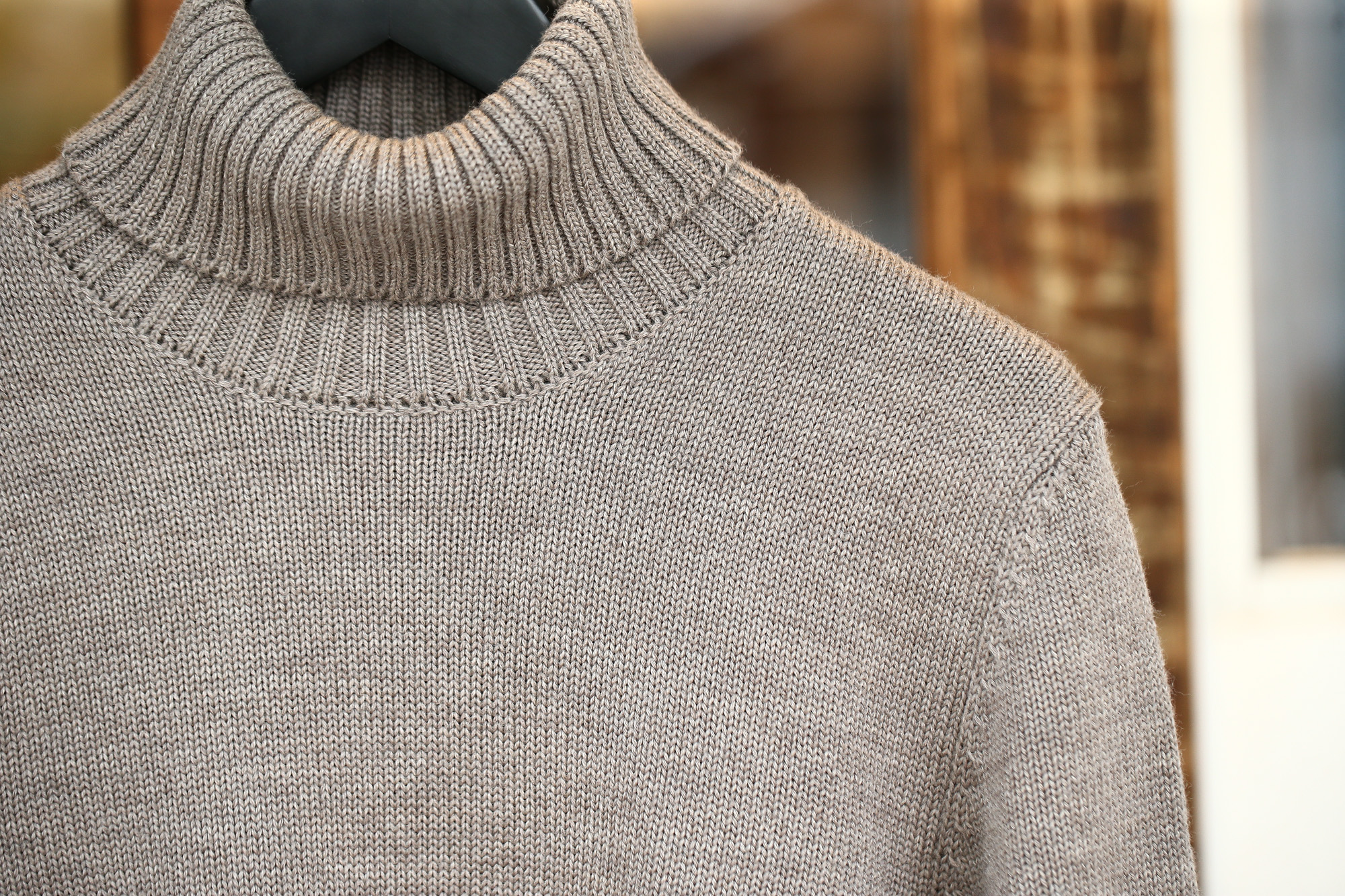 ZANONE (ザノーネ) Turtle Neck Sweater タートルネックセーター VIRGIN WOOL 100% ミドルゲージ ウールニット セーター GREGE (グレージュ・Z2873)  made in italy (イタリア製) 2017 秋冬新作 zanone ザノーネ 愛知 名古屋 Alto e Diritto アルト エ デリット タートルネック