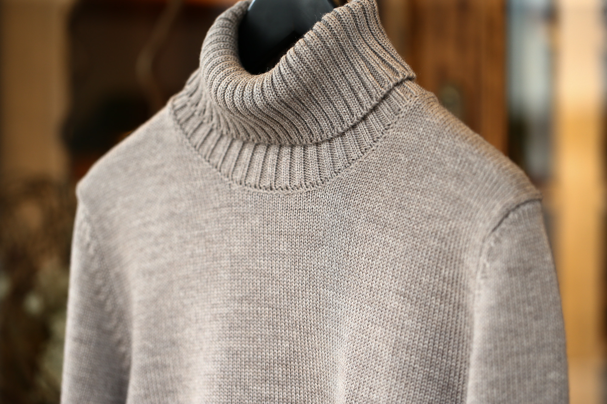 ZANONE (ザノーネ) Turtle Neck Sweater タートルネックセーター VIRGIN WOOL 100% ミドルゲージ ウールニット セーター GREGE (グレージュ・Z2873)  made in italy (イタリア製) 2017 秋冬新作 zanone ザノーネ 愛知 名古屋 Alto e Diritto アルト エ デリット タートルネック