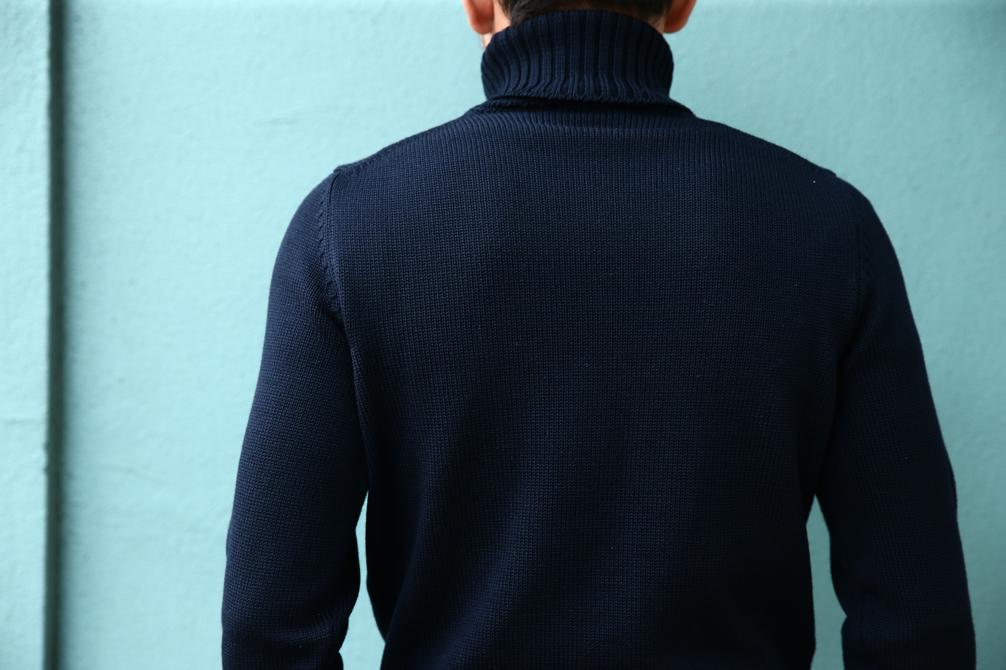 ZANONE (ザノーネ) Turtle Neck Sweater (タートルネックセーター) VIRGIN WOOL 100% ミドルゲージ ウールニット セーター NAVY (ネイビー・Z1375) made in italy (イタリア製) 2017 秋冬新作 zanone ザノーネ 愛知 名古屋 Alto e Diritto アルト エ デリット