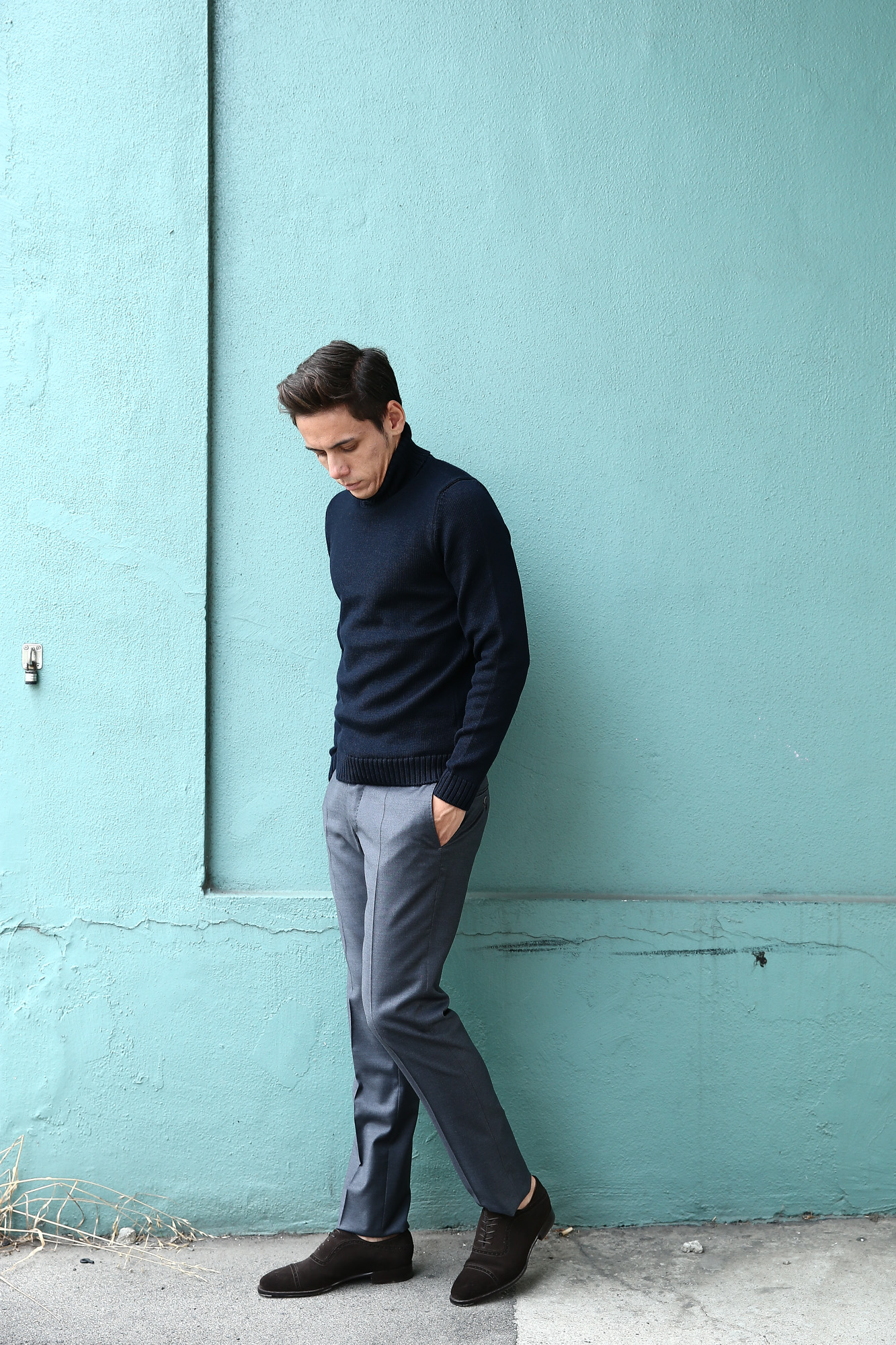 ZANONE (ザノーネ) Turtle Neck Sweater (タートルネックセーター) VIRGIN WOOL 100% ミドルゲージ ウールニット セーター NAVY (ネイビー・Z1375) made in italy (イタリア製) 2017 秋冬新作 zanone ザノーネ 愛知 名古屋 Alto e Diritto アルト エ デリット