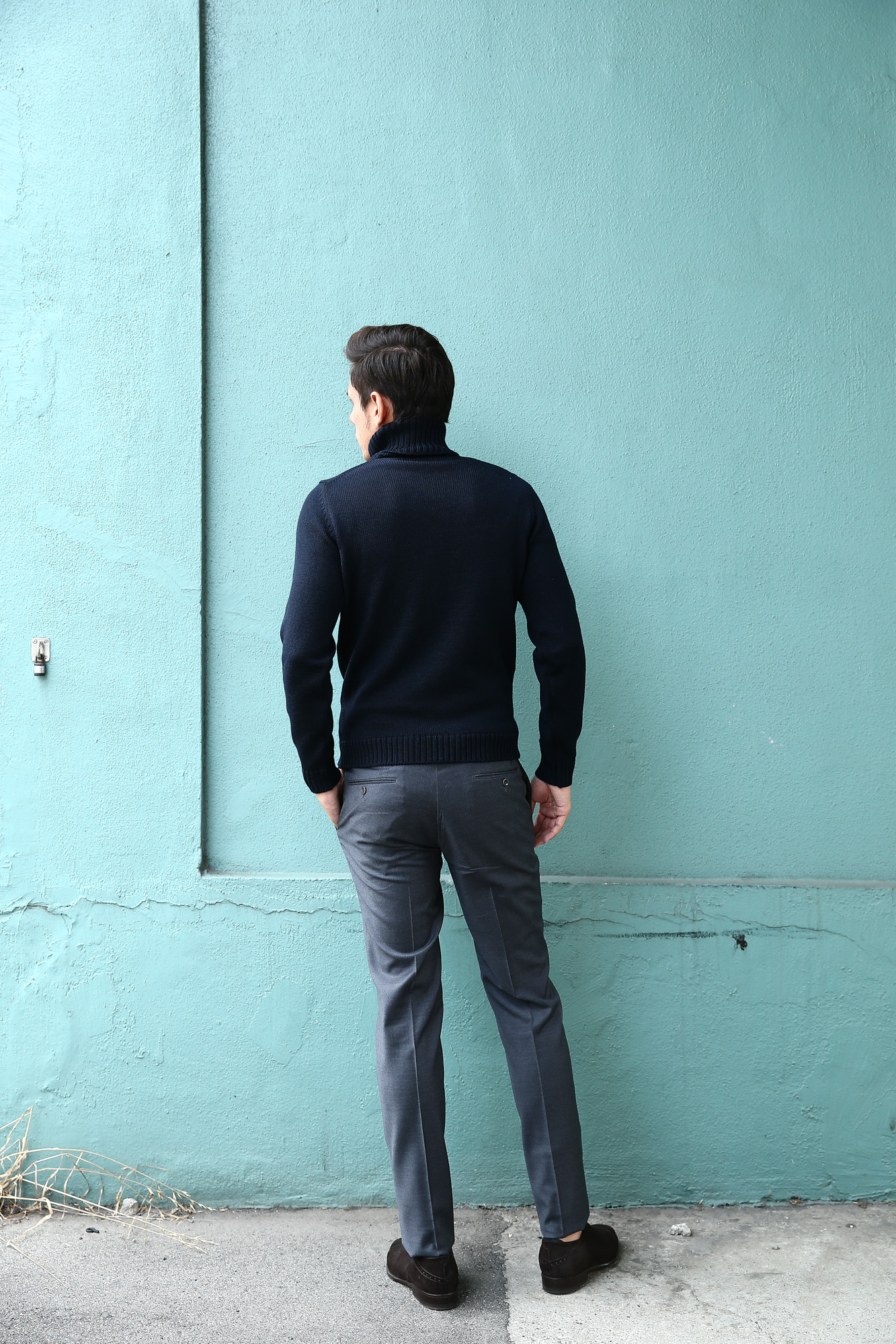 ZANONE (ザノーネ) Turtle Neck Sweater (タートルネックセーター) VIRGIN WOOL 100% ミドルゲージ ウールニット セーター NAVY (ネイビー・Z1375) made in italy (イタリア製) 2017 秋冬新作 zanone ザノーネ 愛知 名古屋 Alto e Diritto アルト エ デリット