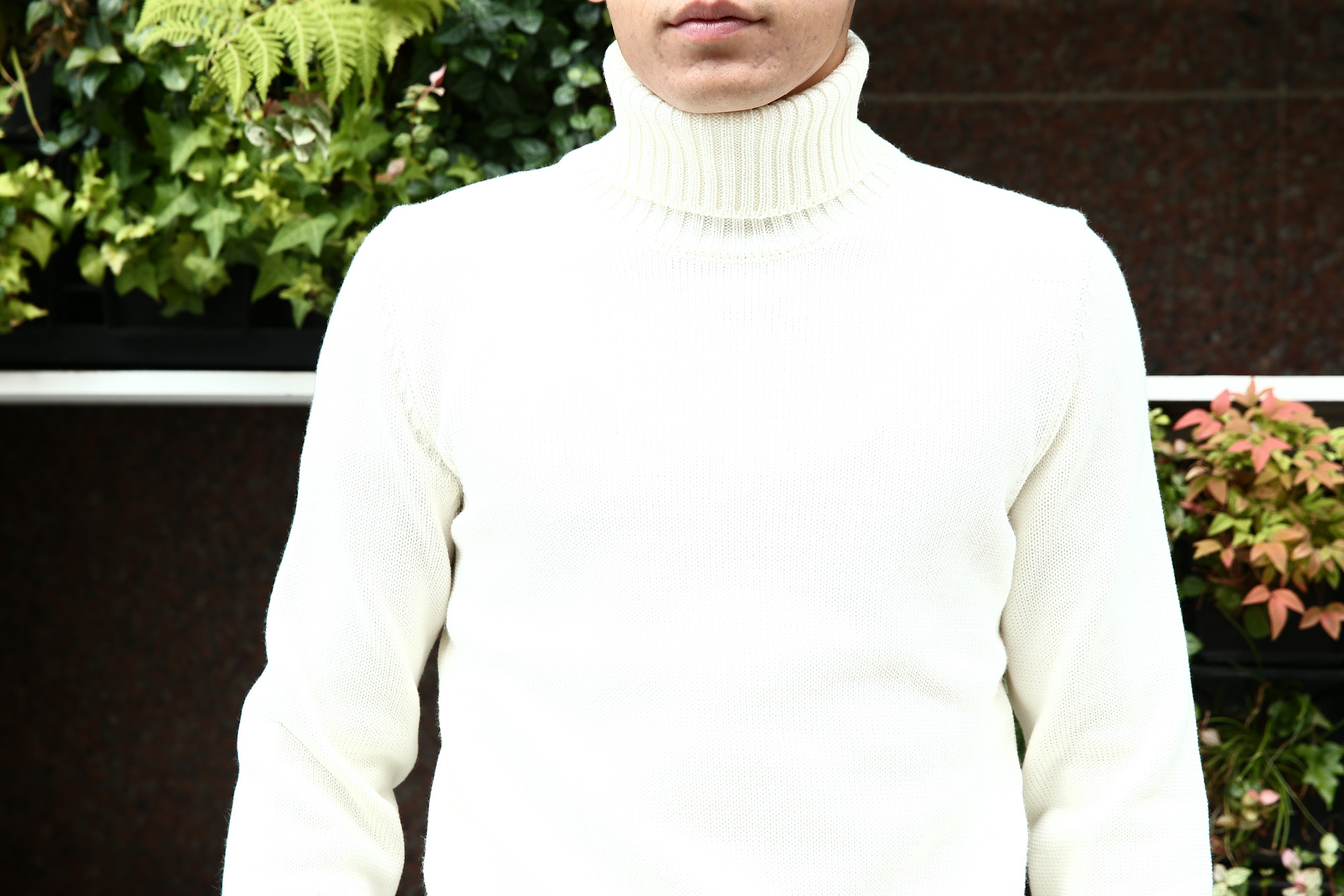 【ZANONE / ザノーネ】 Turtle Neck Sweater タートルネックセーター VIRGIN WOOL 100% ミドルゲージ ウールニット セーター OFF WHITE (オフホワイト・Z3623) made in italy (イタリア製) 2017 秋冬新作 zanone ザノーネ 愛知 名古屋 Alto e Diritto アルト エ デリット タートルネック