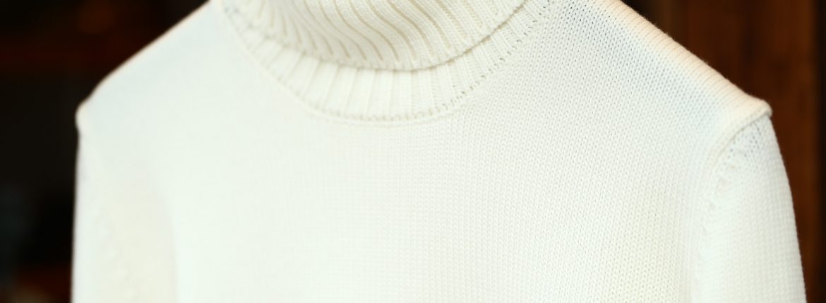 ZANONE (ザノーネ) Turtle Neck Sweater タートルネックセーター VIRGIN WOOL 100% ミドルゲージ ウールニット セーター OFF WHITE (オフホワイト・Z3623) made in italy (イタリア製) 2017 秋冬新作 zanone ザノーネ 愛知 名古屋 zodiac ゾディアック タートルネック