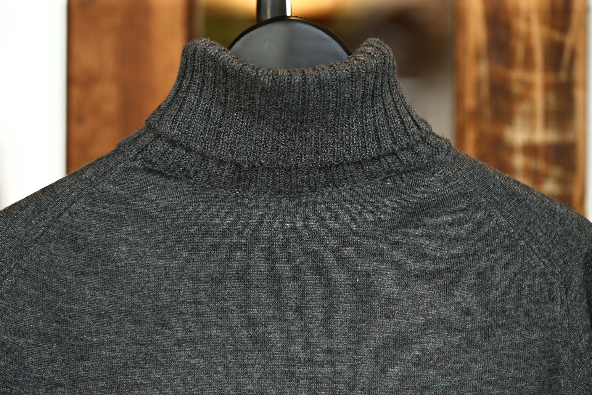 Cruciani (クルチアーニ) Turtle Neck Sweater (タートルネックセーター) WOOL 100% 27ゲージ＆9ゲージ ハイゲージウールニット セーター GRAY (グレー・1095) made in italy (イタリア製) 2017 秋冬新作 cruciani クルチアーニ 愛知 名古屋 タートルネック