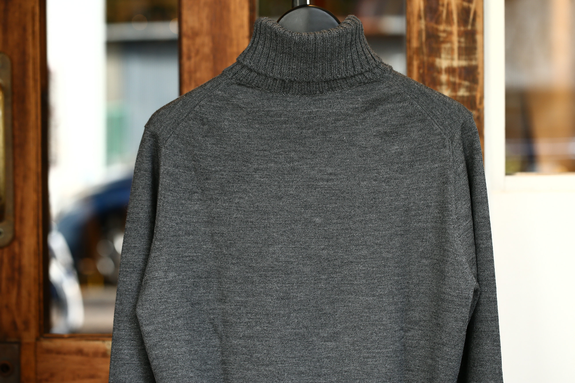 Cruciani (クルチアーニ) Turtle Neck Sweater (タートルネックセーター) WOOL 100% 27ゲージ＆9ゲージ ハイゲージウールニット セーター GRAY (グレー・1095) made in italy (イタリア製) 2017 秋冬新作 cruciani クルチアーニ 愛知 名古屋 タートルネック