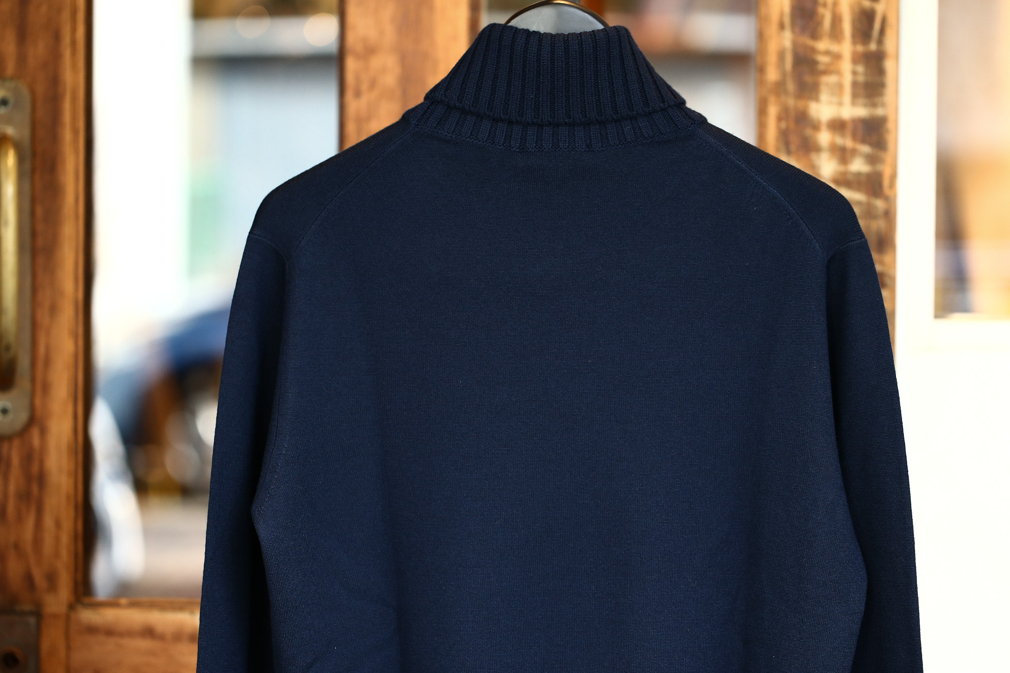 Cruciani (クルチアーニ) Turtle Neck Sweater (タートルネックセーター) WOOL 100% 27ゲージ＆9ゲージ ハイゲージウールニット セーター NAVY (ネイビー・8800) made in italy (イタリア製) 2017 秋冬新作 cruciani クルチアーニ 愛知 名古屋 タートルネック