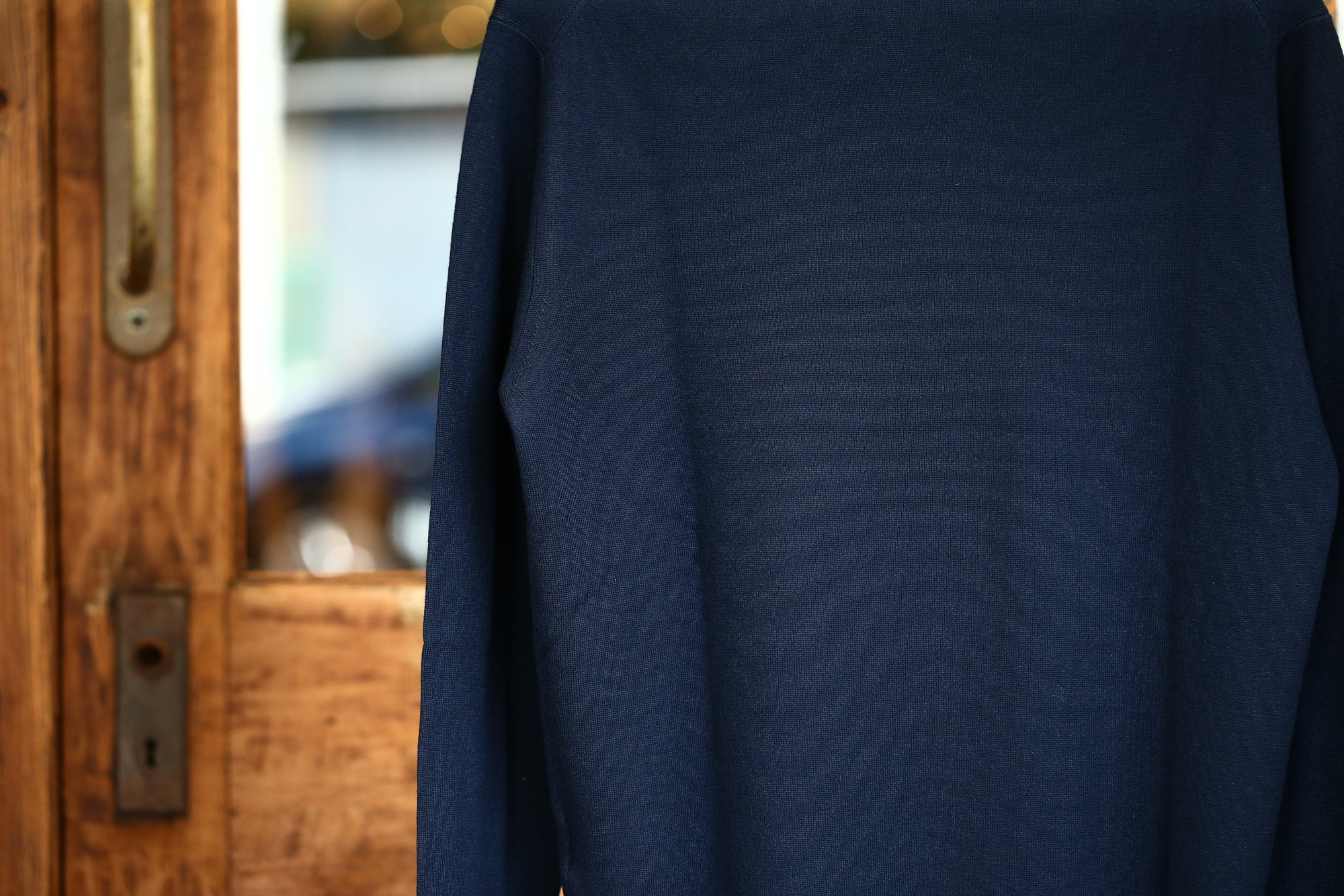 Cruciani (クルチアーニ) Turtle Neck Sweater (タートルネックセーター) WOOL 100% 27ゲージ＆9ゲージ ハイゲージウールニット セーター NAVY (ネイビー・8800) made in italy (イタリア製) 2017 秋冬新作 cruciani クルチアーニ 愛知 名古屋 タートルネック