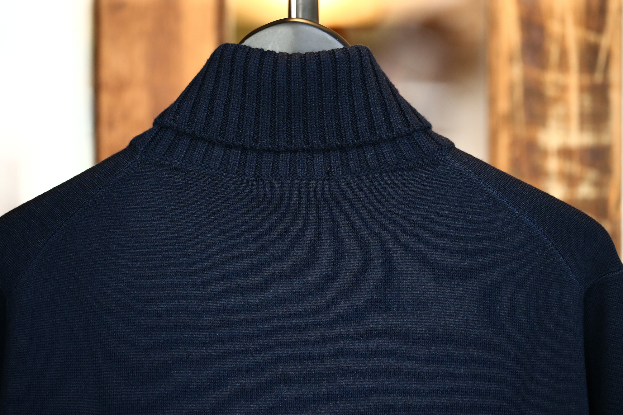 Cruciani (クルチアーニ) Turtle Neck Sweater (タートルネックセーター) WOOL 100% 27ゲージ＆9ゲージ ハイゲージウールニット セーター NAVY (ネイビー・8800) made in italy (イタリア製) 2017 秋冬新作 cruciani クルチアーニ 愛知 名古屋 タートルネック