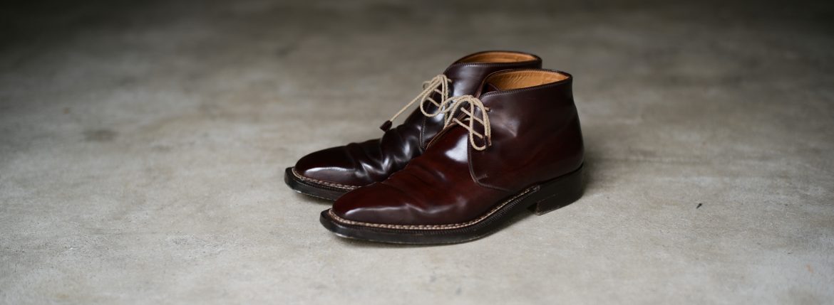 ENZO BONAFE (エンツォボナフェ) ART.3722 Chukka boots チャッカブーツ Horween Shell Cordovan Leather ホーウィン社 シェルコードバンレザー ノルベジェーゼ製法 チャッカブーツ コードバンブーツ 【No.8 / バーガンディー】  made in italy (イタリア製) 2017 秋冬のイメージ