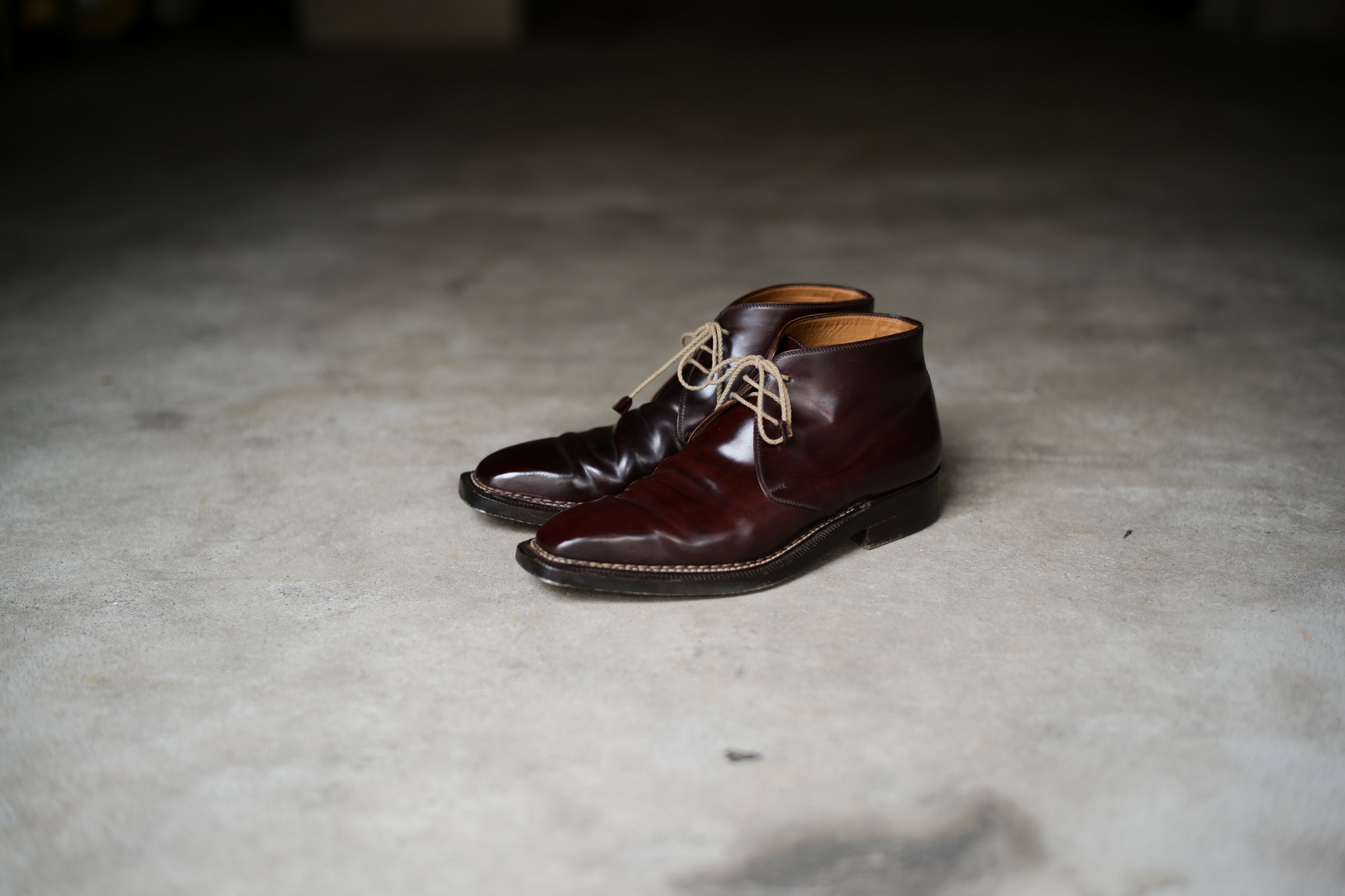 ENZO BONAFE (エンツォボナフェ) ART.3722 Chukka boots チャッカブーツ Horween Shell Cordovan Leather ホーウィン社 シェルコードバンレザー ノルベジェーゼ製法 チャッカブーツ コードバンブーツ 【No.8 / バーガンディー】  made in italy (イタリア製) 2017 秋冬 enzobonafe 愛知 名古屋 Alto e Diritto アルト エ デリット 