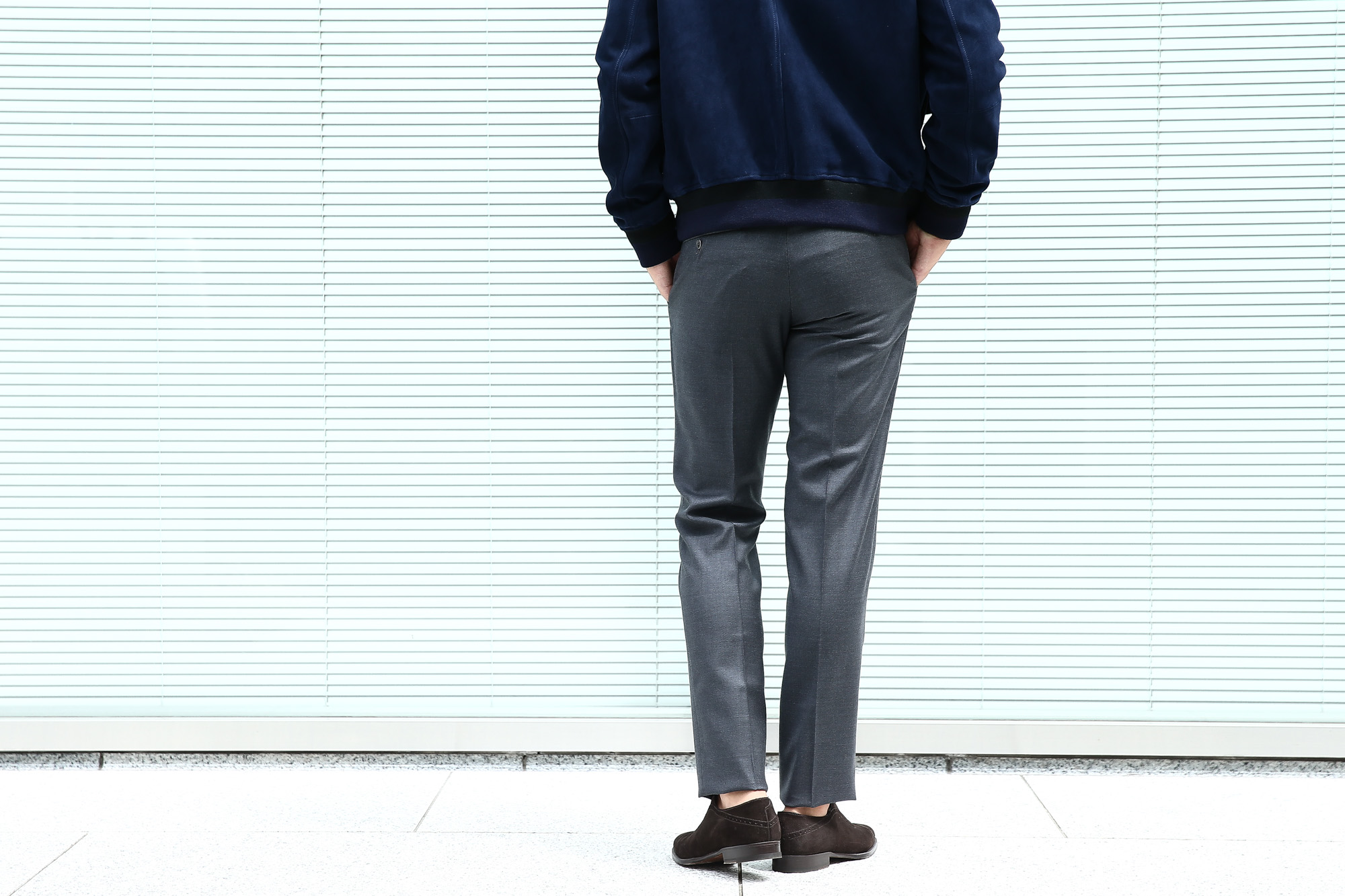 【INCOTEX // インコテックス】 N35 SLIM FIT (1NT035) スリムフィットS110’S HIGH COMFORT BATAVIA ストレッチ サージウール スラックス 【MEDIUM GRAY // ミディアムグレー・910】 2017 秋冬新作 incotex インコテックス グレスラ 愛知　名古屋 Alto e Diritto アルト エ デリット