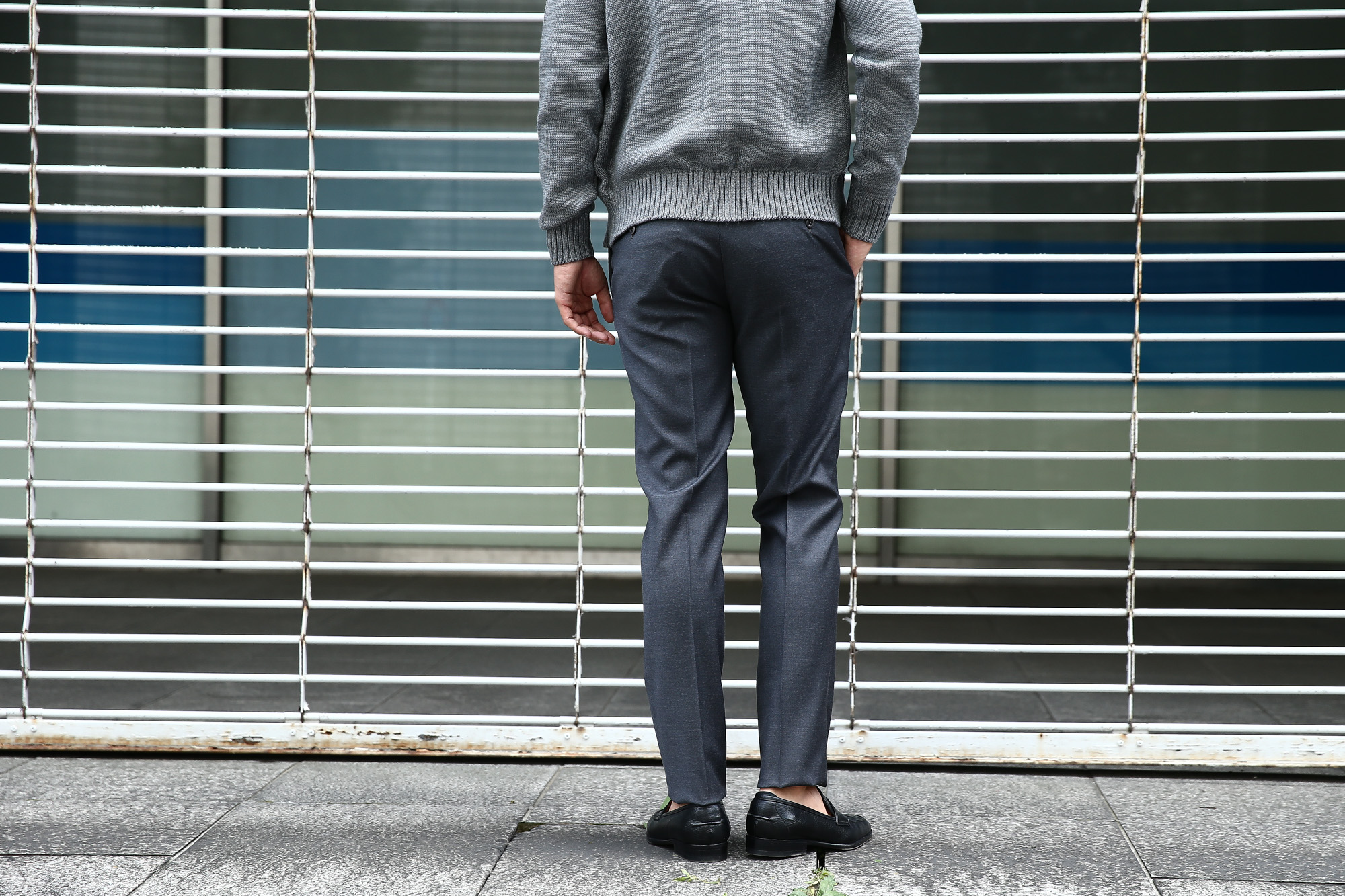 【INCOTEX / インコテックス】 N35 SLIM FIT (1NT035) スリムフィットS110’S HIGH COMFORT BATAVIA ストレッチ サージウール スラックス 【MEDIUM GRAY // ミディアムグレー・910】 2017 秋冬新作 incotex インコテックス グレスラ 愛知　名古屋 Alto e Diritto アルト エ デリット