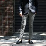 【VIGANO / ヴィガーノ】 RELAX SLACKS (リラックス スラックス) ウォッシャブルウール ハウンドトゥース テーパード イージーパンツ スラックス MEDIUM GRAY (ミディアムグレー・951) 2017 秋冬新作のイメージ