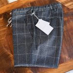 VIGANO (ヴィガーノ) RELAX SLACKS (リラックス スラックス) ウィンドウペンチェック ウール テーパード イージーパンツ スラックス MEDIUM GRAY (ミディアムグレー・951) 2017 秋冬新作のイメージ