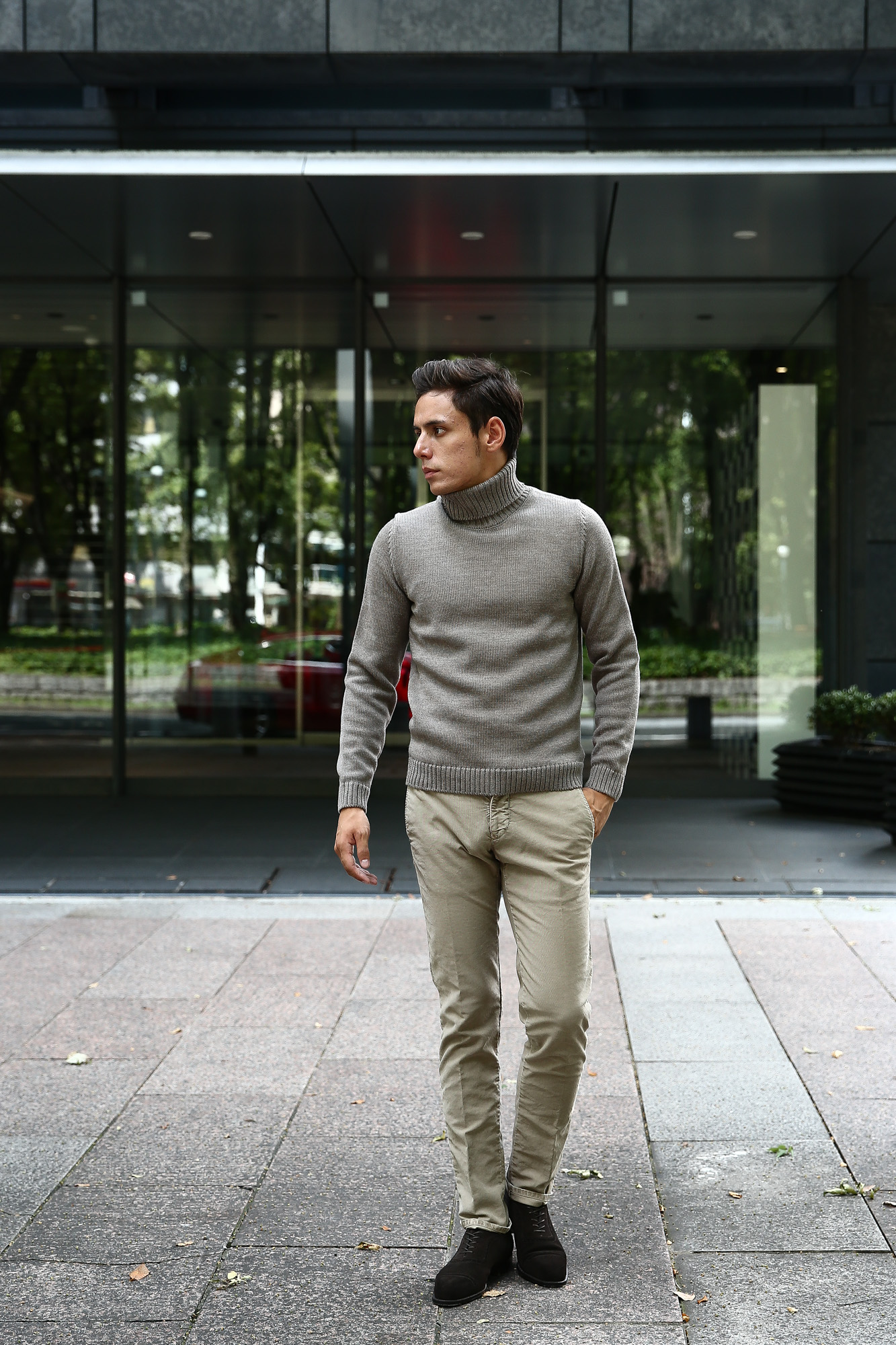 【ZANONE // ザノーネ】 Turtle Neck Sweater タートルネックセーター VIRGIN WOOL 100% ミドルゲージ ウールニット セーター GREGE (グレージュ・Z2873)  made in italy (イタリア製) 2017 秋冬新作 zanone ザノーネ 愛知 名古屋 Alto e Diritto アルト エ デリット タートルネック