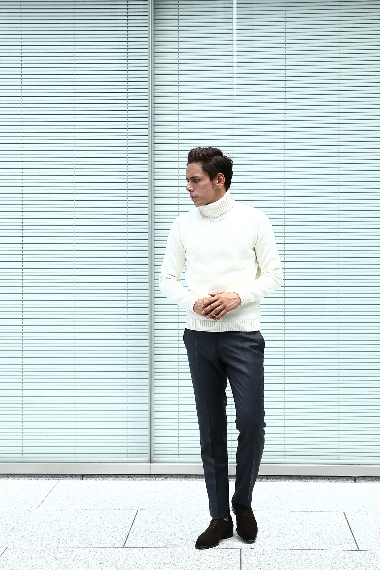 【ZANONE // ザノーネ】 Turtle Neck Sweater タートルネックセーター VIRGIN WOOL 100% ミドルゲージ ウールニット セーター OFF WHITE (オフホワイト・Z3623) made in italy (イタリア製) 2017 秋冬新作 zanone ザノーネ 愛知 名古屋 Alto e Diritto アルト エ デリット タートルネック