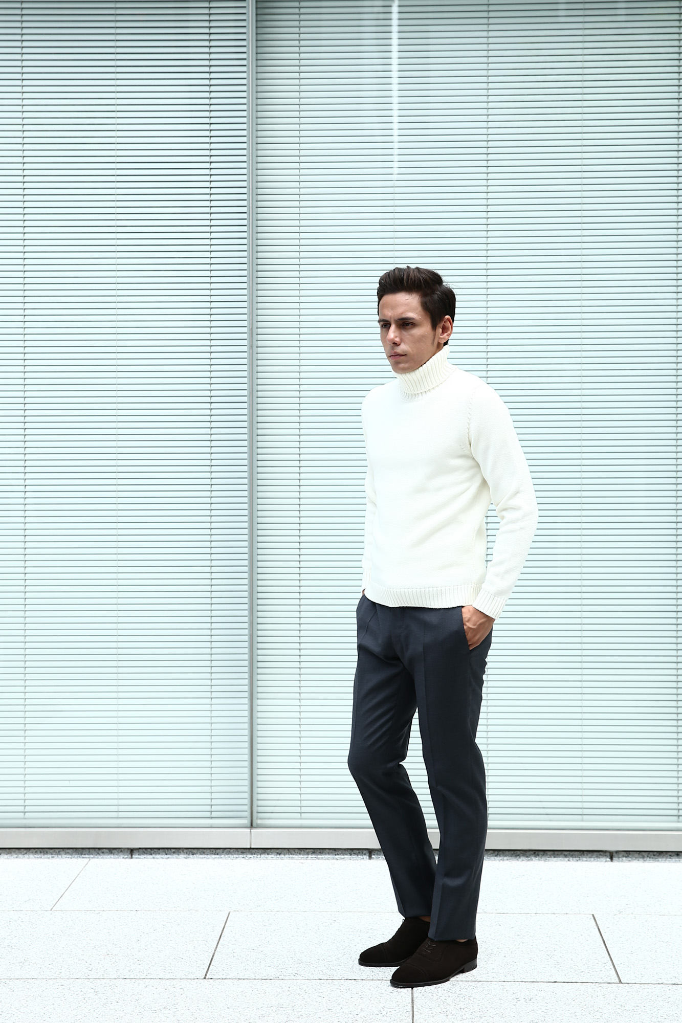 【ZANONE // ザノーネ】 Turtle Neck Sweater タートルネックセーター VIRGIN WOOL 100% ミドルゲージ ウールニット セーター OFF WHITE (オフホワイト・Z3623) made in italy (イタリア製) 2017 秋冬新作 zanone ザノーネ 愛知 名古屋 Alto e Diritto アルト エ デリット タートルネック