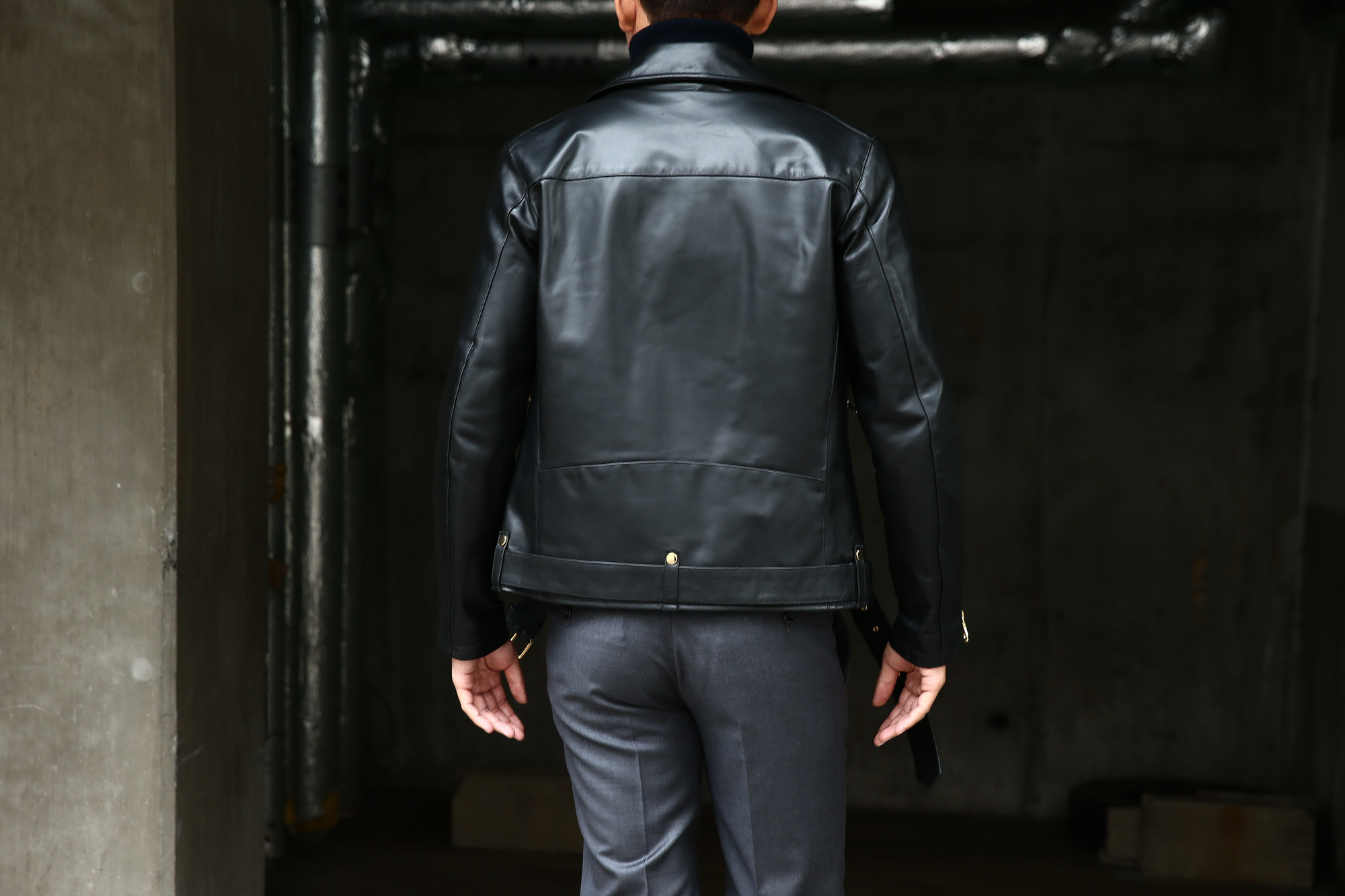 【CINQUANTA / チンクアンタ】 6633 W RIDERS CAVALLO (ダブルライダース ジャケット) HORSE LEATHER ホースレザー ライダース ジャケット BLACK (ブラック・999) Made in italy (イタリア製) 2017 秋冬新作 cinquanta 愛知 名古屋 Alto e Diritto アルト エ デリット ダブルライダース レザー