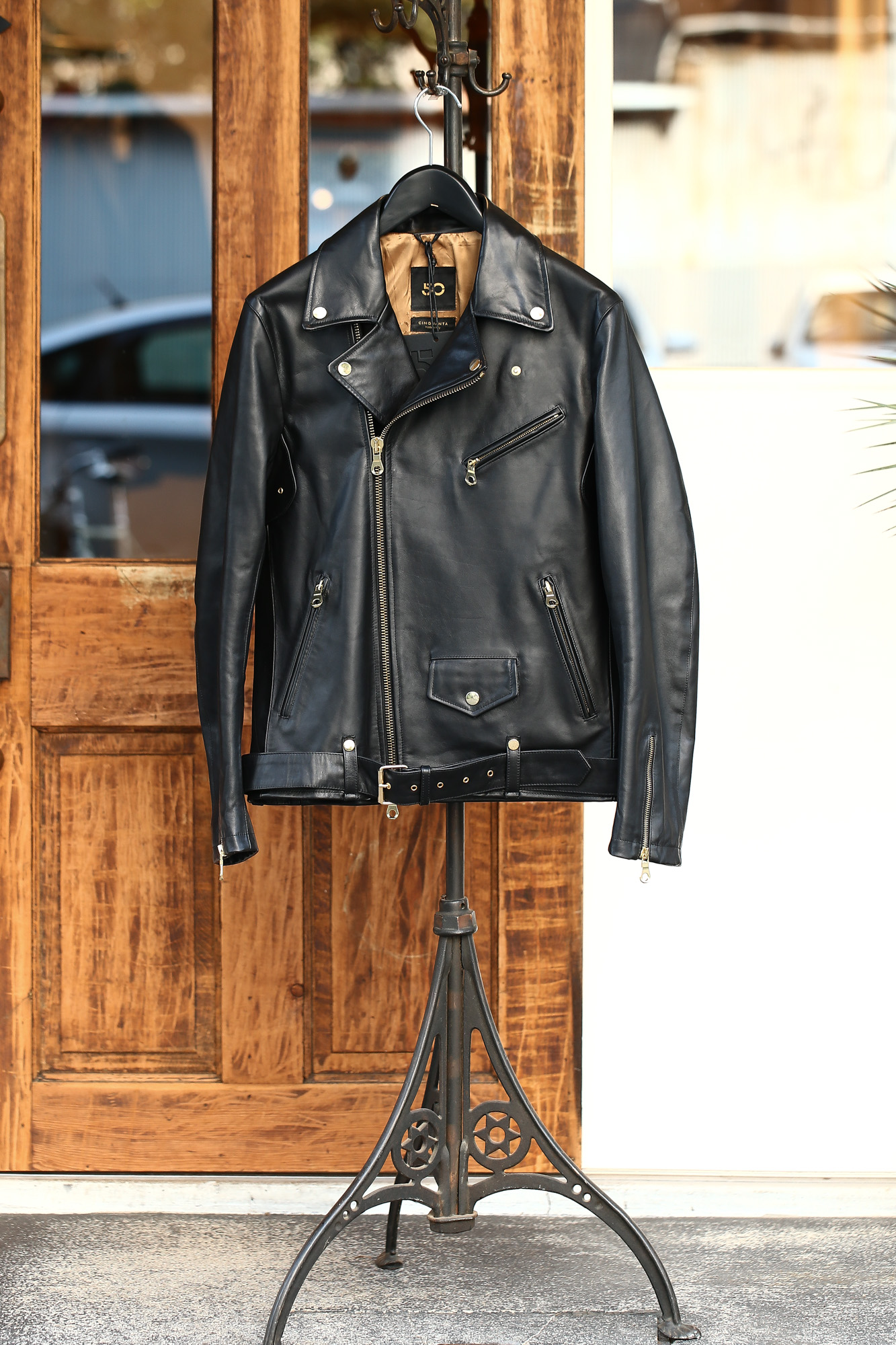 CINQUANTA (チンクアンタ) 6633 W RIDERS CAVALLO (ダブルライダース ジャケット) HORSE LEATHER ホースレザー ライダース ジャケット BLACK (ブラック・999) Made in italy (イタリア製) 2017 秋冬新作 cinquanta 愛知 名古屋 Alto e Diritto アルト エ デリット ダブルライダース レザー