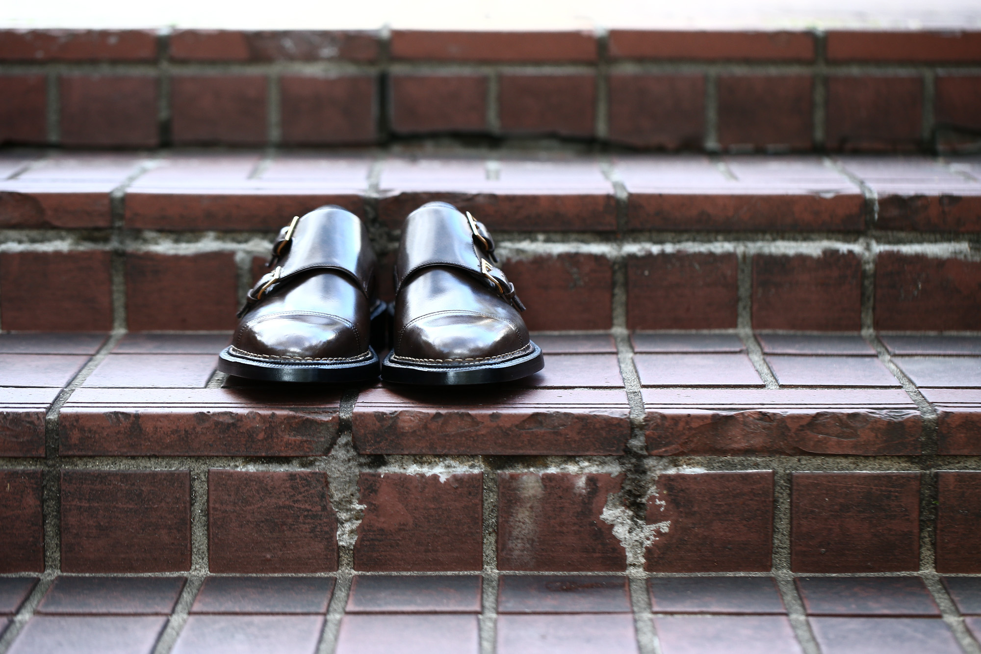 【ENZO BONAFE × HIROSHI TSUBOUCHI × Alto e Diritto /// エンツォボナフェ × ヒロシツボウチ × アルト エ デリット】 ART.EB-02 Double Monk Strap Shoes Bonaudo Museum Calf Leather ボナウド社 ミュージアムカーフ Norwegian Welted Process ノルベジェーゼ製法 ダブルモンクストラップシューズ PEWTER (ピューター) made in italy (イタリア製)　2017 秋冬新作 【Special Model】 enzobonafe hiroshitsubouchi エンツォボナフェ 愛知 名古屋 Alto e Diritto アルト エ デリット ダブルモンク