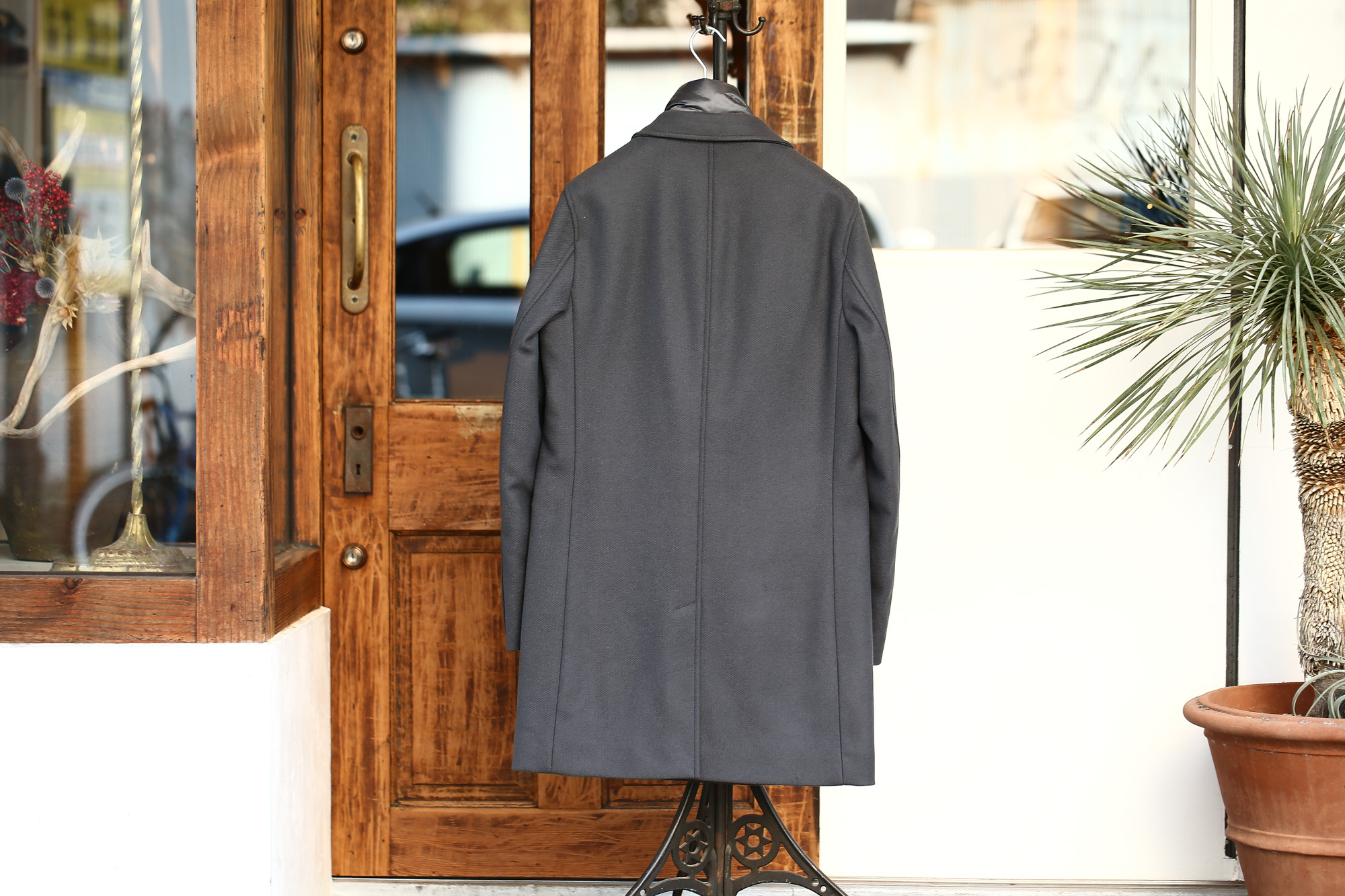 HERNO(ヘルノ) CA0045U Chester coat チェスターコート LANA DIAGONALE NYLON ULTRALIGHT 中綿入り ウールチェスターコート GRAY (グレー・9450) Made in italy (イタリア製) 2017 秋冬新作 愛知 名古屋 Alto e Diritto アルト エ デリット herno ヘルノ ダウンコート ビジネススタイル