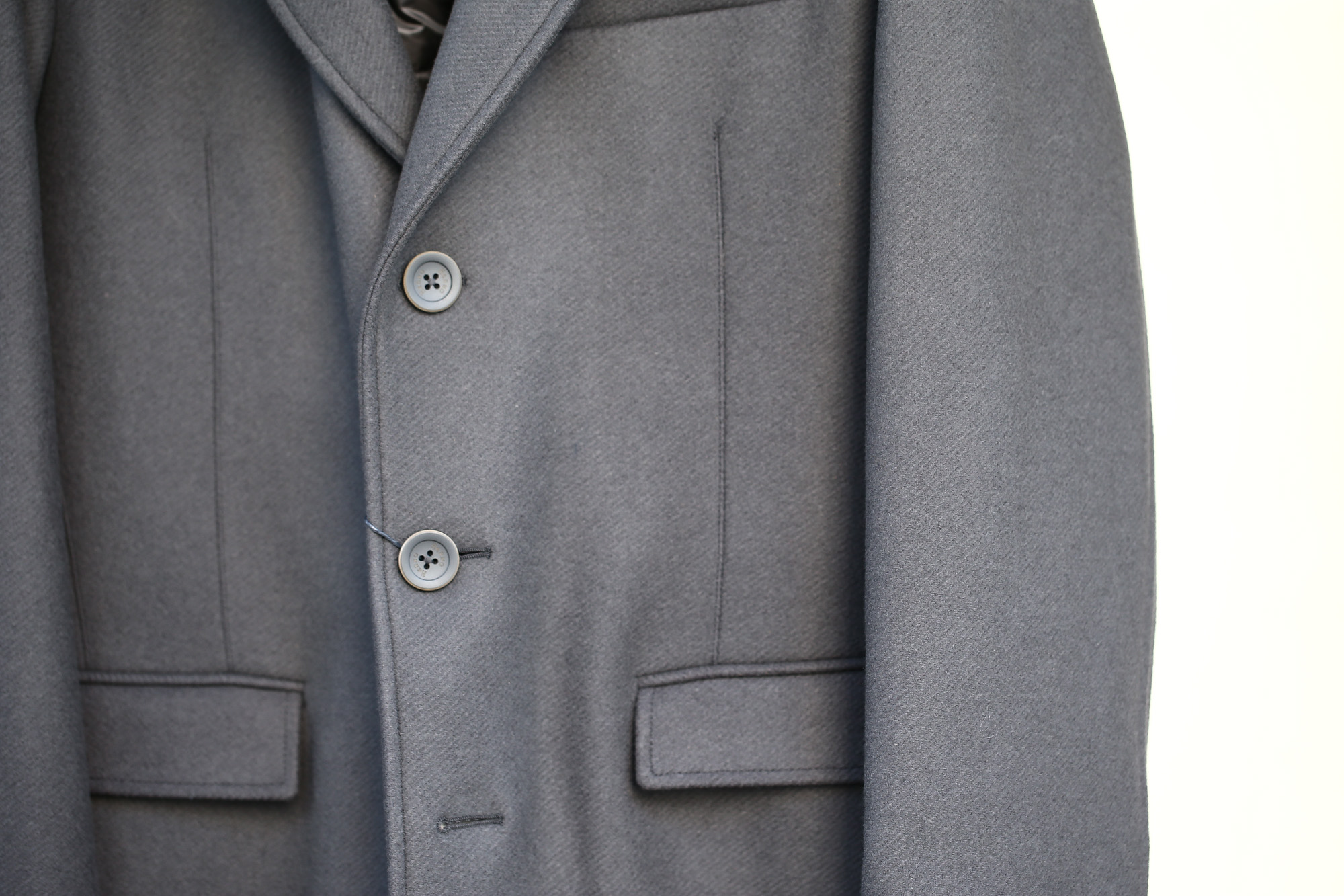 HERNO(ヘルノ) CA0045U Chester coat チェスターコート LANA DIAGONALE NYLON ULTRALIGHT 中綿入り ウールチェスターコート GRAY (グレー・9450) Made in italy (イタリア製) 2017 秋冬新作 愛知 名古屋 Alto e Diritto アルト エ デリット herno ヘルノ ダウンコート ビジネススタイル