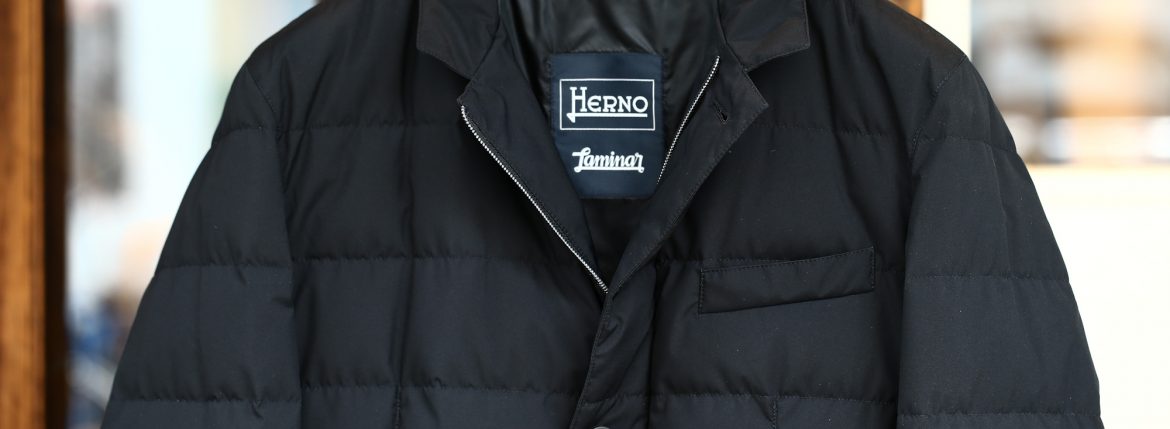 HERNO(ヘルノ) PI006UL LAMINAR Down Jacket ラミナー ダウンジャケット GORE-TEX ゴアテックス GORE WINDSTOPPER ゴアウィンドストッパー ダウンジャケット BLACK (ブラック・9300) Made in italy (イタリア製) 2017 秋冬新作 愛知 名古屋 herno ヘルノ ラミナージャケット 42,44,46,48,50,52,54