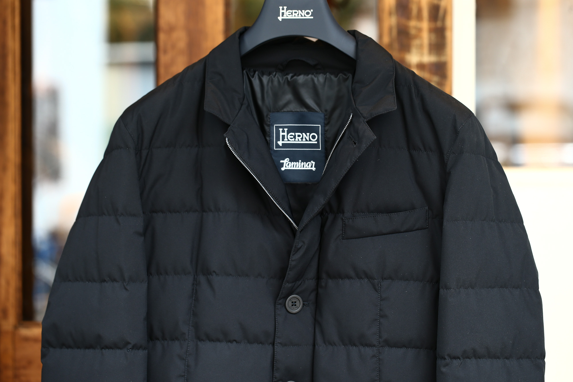 HERNO(ヘルノ) PI006UL LAMINAR Down Jacket ラミナー ダウンジャケット GORE-TEX ゴアテックス GORE WINDSTOPPER ゴアウィンドストッパー ダウンジャケット BLACK (ブラック・9300) Made in italy (イタリア製) 2017 秋冬新作 愛知 名古屋 herno ヘルノ ラミナージャケット 42,44,46,48,50,52,54