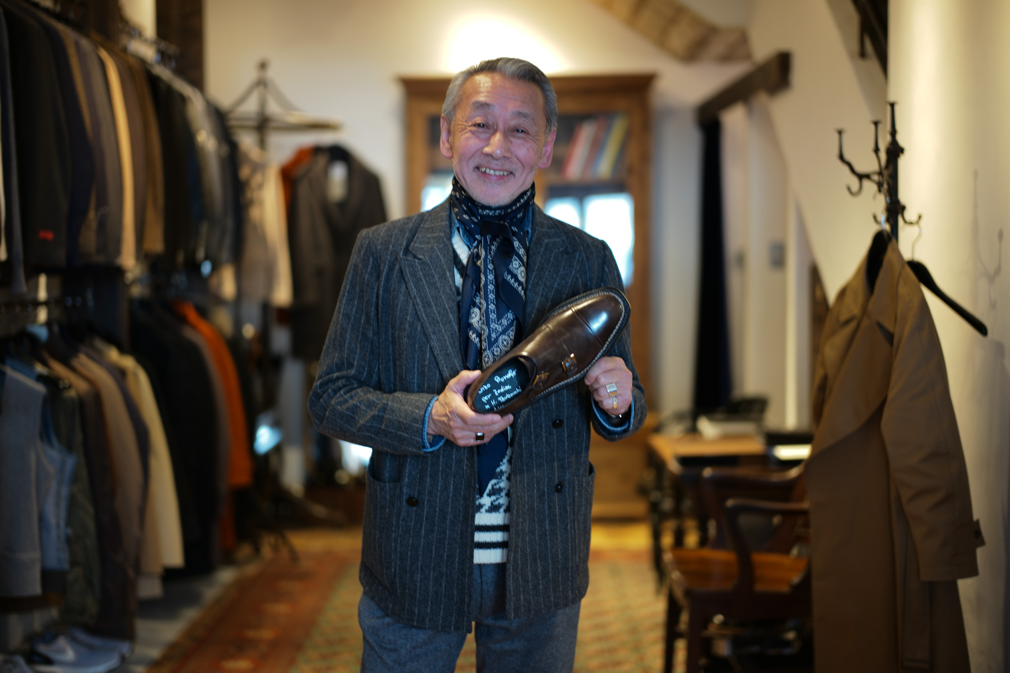 HIROSHI TSUBOUCHI(ヒロシツボウチ) 愛知 名古屋 Alto e Diritto アルト エ デリット hiroshitsubouchi ご来店 打ち合わせ 名古屋人 WH ダブルエイチ プレーントゥ ダブルモンク