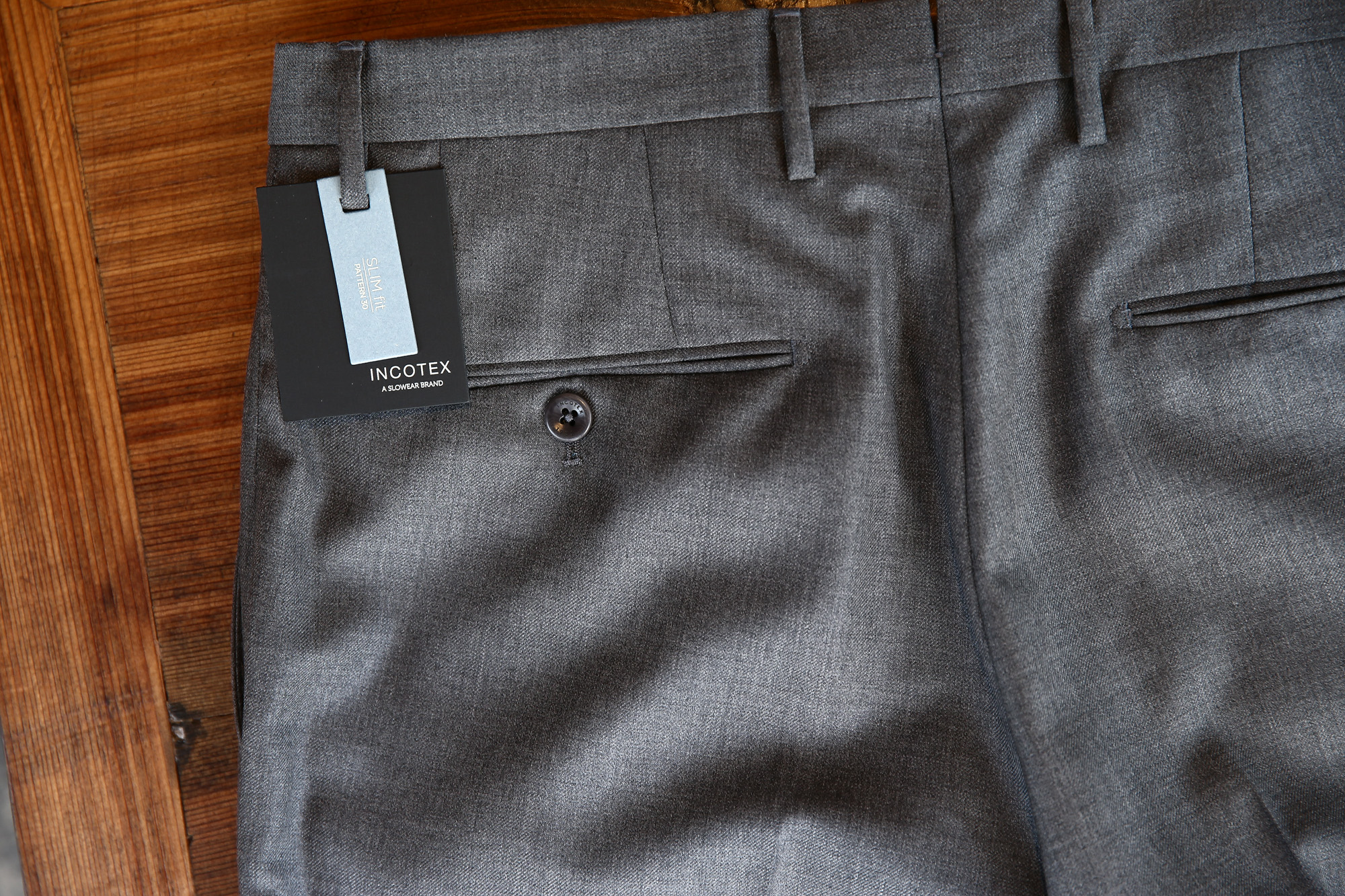 INCOTEX (インコテックス) 1NT035 SLIM FIT SUPER 100'S WOOLLEN TWILL サージウール スラックス GRAY (グレー・912) 2017 秋冬新作 incotex インコテックス スラックス 愛知 名古屋 Alto e Diritto アルト エ デリット グレスラ