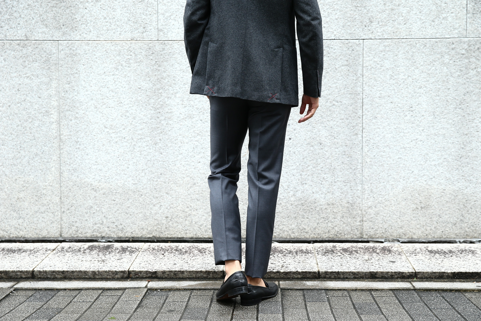 【INCOTEX  / インコテックス】 1NT035 SLIM FIT スリムフィット SUPER 100'S WOOLLEN TWILL サージウール スラックス MEDIUM GRAY (ミディアムグレー・920) 2017 秋冬新作 incotex インコテックス スラックス 愛知 名古屋 Alto e Diritto アルト エ デリット グレスラ