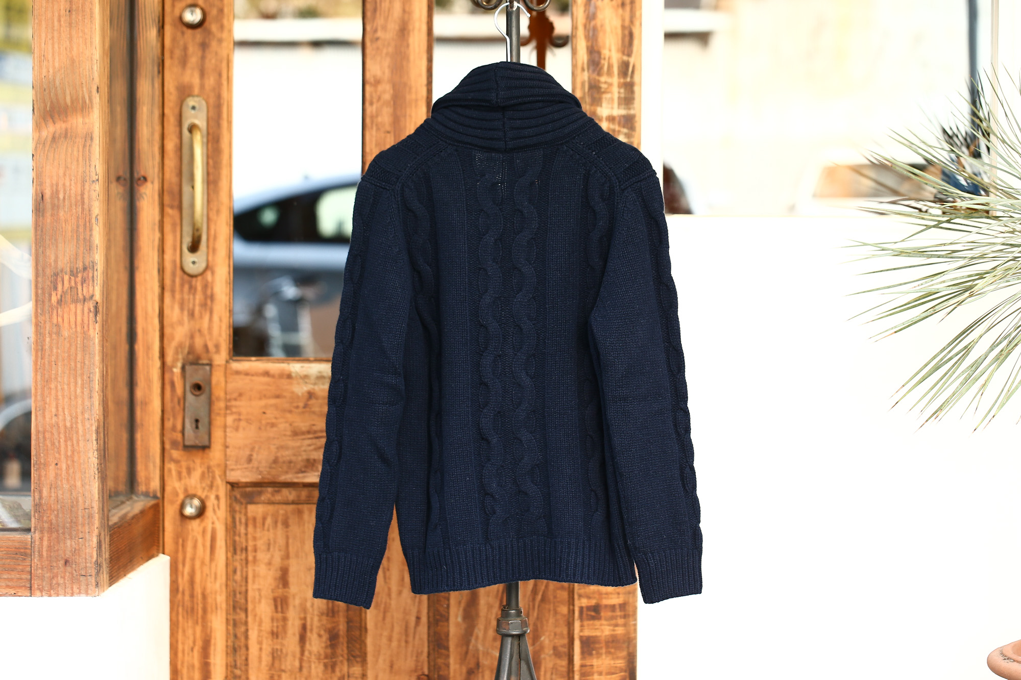 Settefili Cashmere (セッテフィーリ カシミア) Shawl Collar Cardigan (ショールカラーカーディガン) ウール カシミア ローゲージ ニット カーディガン NAVY (ネイビー・MC041) made in italy (イタリア製)　2017秋冬新作 settefilicashmere-shawlcollar セッテフィーリカシミア 愛知 名古屋 Alto e Diritto アルト エ デリット