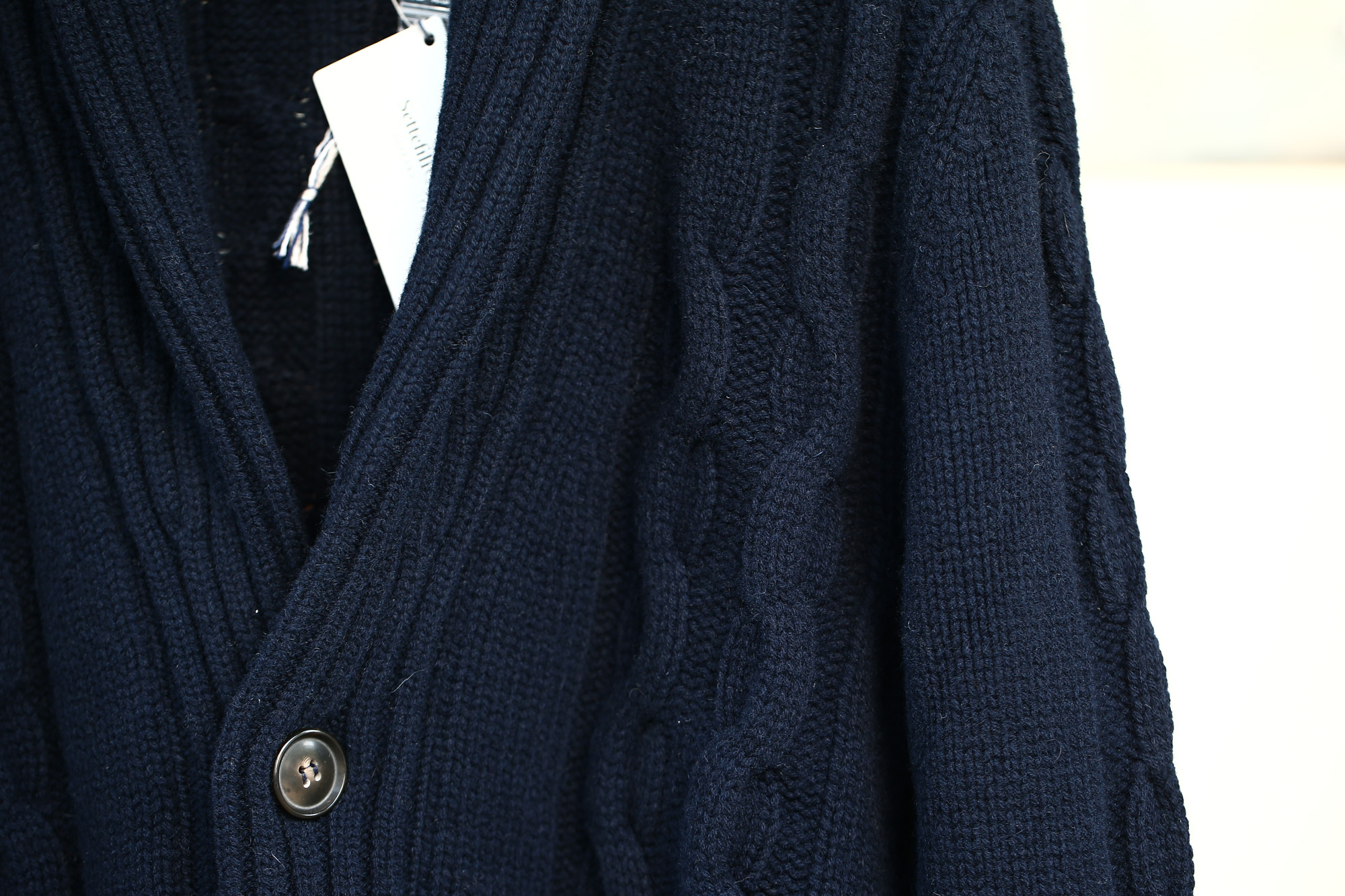 Settefili Cashmere (セッテフィーリ カシミア) Shawl Collar Cardigan (ショールカラーカーディガン) ウール カシミア ローゲージ ニット カーディガン NAVY (ネイビー・MC041) made in italy (イタリア製)　2017秋冬新作 settefilicashmere-shawlcollar セッテフィーリカシミア 愛知 名古屋 Alto e Diritto アルト エ デリット