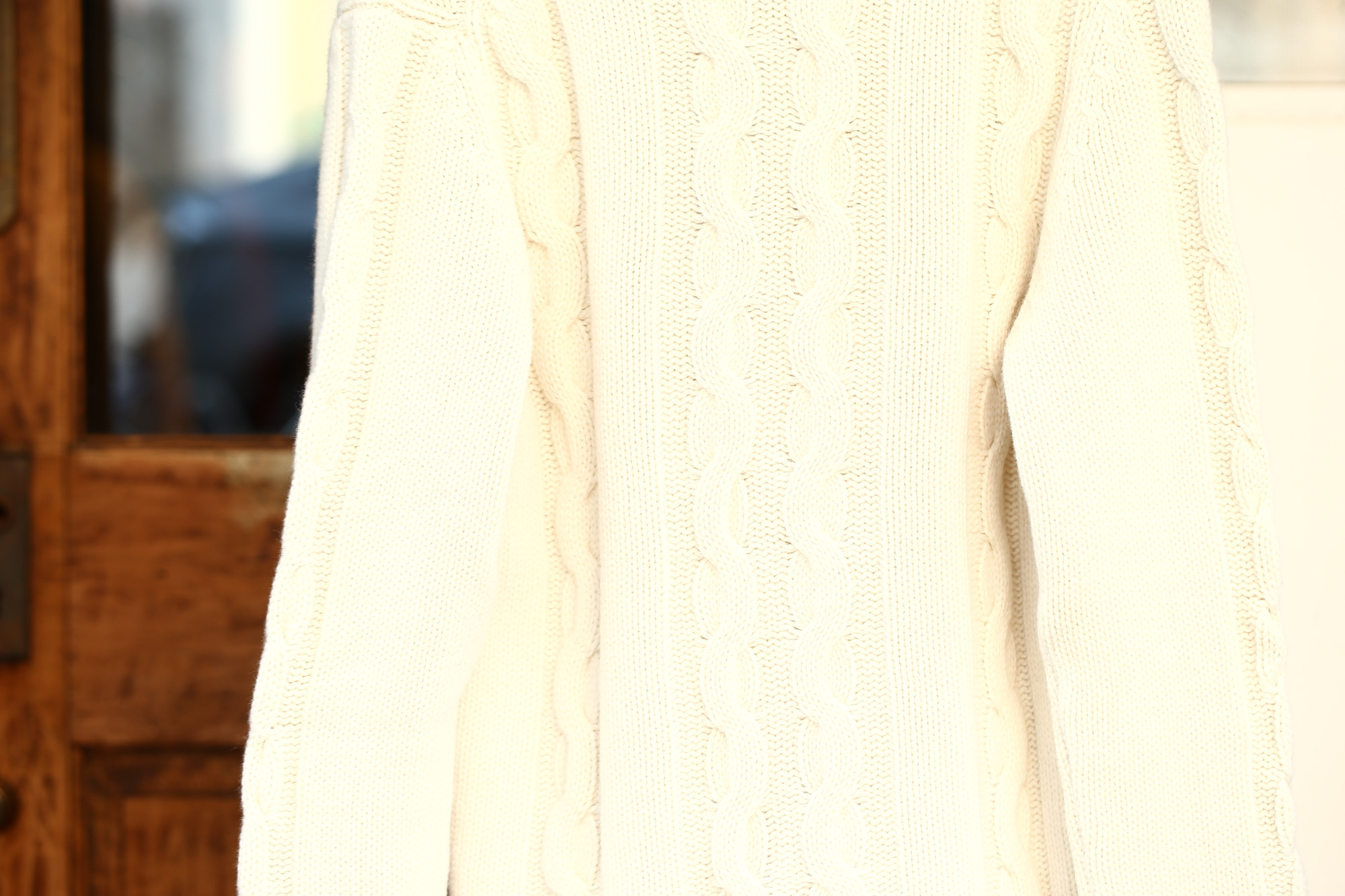 Settefili Cashmere (セッテフィーリ カシミア) Shawl Collar Cardigan (ショールカラーカーディガン) ウール カシミア ローゲージ ニット カーディガン OFF WHITE (オフホワイト・MC020) made in italy (イタリア製)　2017秋冬新作 settefilicashmere-shawlcollar セッテフィーリカシミア 愛知 名古屋 Alto e Diritto アルト エ デリット