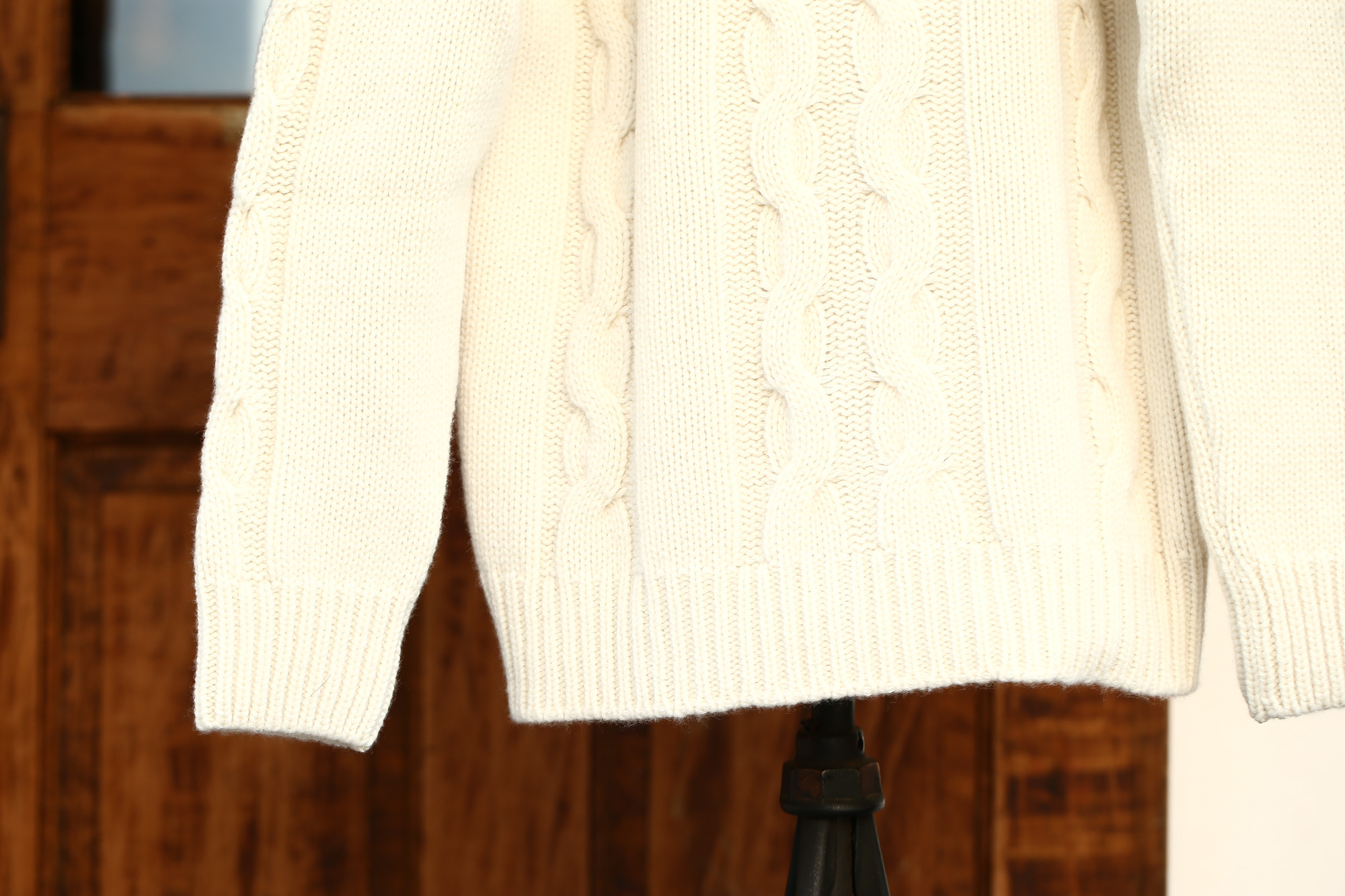 Settefili Cashmere (セッテフィーリ カシミア) Shawl Collar Cardigan (ショールカラーカーディガン) ウール カシミア ローゲージ ニット カーディガン OFF WHITE (オフホワイト・MC020) made in italy (イタリア製)　2017秋冬新作 settefilicashmere-shawlcollar セッテフィーリカシミア 愛知 名古屋 Alto e Diritto アルト エ デリット