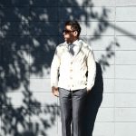 【Settefili Cashmere / セッテフィーリ カシミア】 Shawl Collar Cardigan (ショールカラーカーディガン) ウール カシミア ローゲージ ニット カーディガン OFF WHITE (オフホワイト・MC020) made in italy (イタリア製)　2017秋冬新作のイメージ