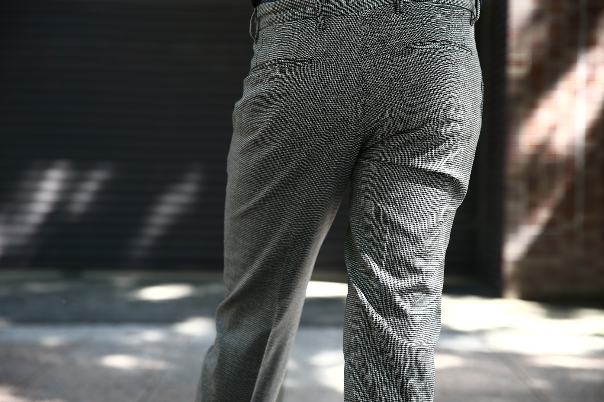 【VIGANO // ヴィガーノ】 RELAX SLACKS (リラックス スラックス) ウォッシャブルウール ハウンドトゥース テーパード イージーパンツ スラックス MEDIUM GRAY (ミディアムグレー・951) 2017 秋冬新作 vigano 愛知 名古屋 Alto e Diritto アルト エ デリット