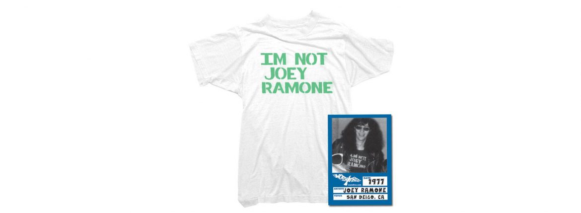 WORN FREE(ウォーンフリー) IM NOT JOEY RAMONE RAMONES(ジョーイ・ラモーン ラモーンズ) 1977 SAN DEIGO.CA プリントTシャツ バンドTシャツ ロックTシャツ WHITE(ホワイト) 2018春夏 wornfree ウォーンフリー 愛知　名古屋 ZODIAC ゾディアック ramonesラモーンズ ラモンズ bandtee rocktee