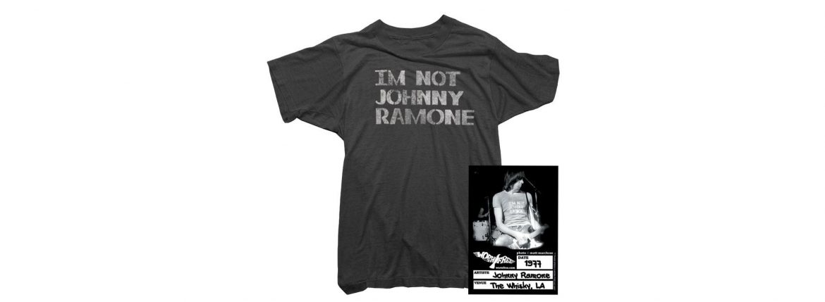 WORN FREE (ウォーンフリー) IM NOT JOHNNY RAMONE RAMONES (ジョニー・ラモーン ラモーンズ) 1977 THE WHISKY.LA プリントTシャツ バンドTシャツ ロックTシャツ BLACK (ブラック) MADE IN USA (アメリカ製) 2018春夏 wornfree ウォーンフリー 愛知　名古屋 ZODIAC ゾディアック ramones ラモーンズ bandtee rocktee