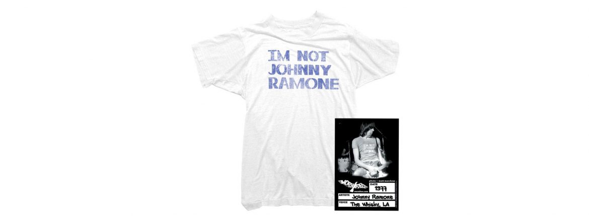 WORN FREE (ウォーンフリー) IM NOT JOHNNY RAMONE RAMONES (ジョニー・ラモーン ラモーンズ) 1977 THE WHISKY.LA プリントTシャツ バンドTシャツ ロックTシャツ WHITE(ホワイト) MADE IN USA (アメリカ製) 2018春夏 wornfree ウォーンフリー 愛知　名古屋 ZODIAC ゾディアック ramones ラモーンズ bandtee rocktee