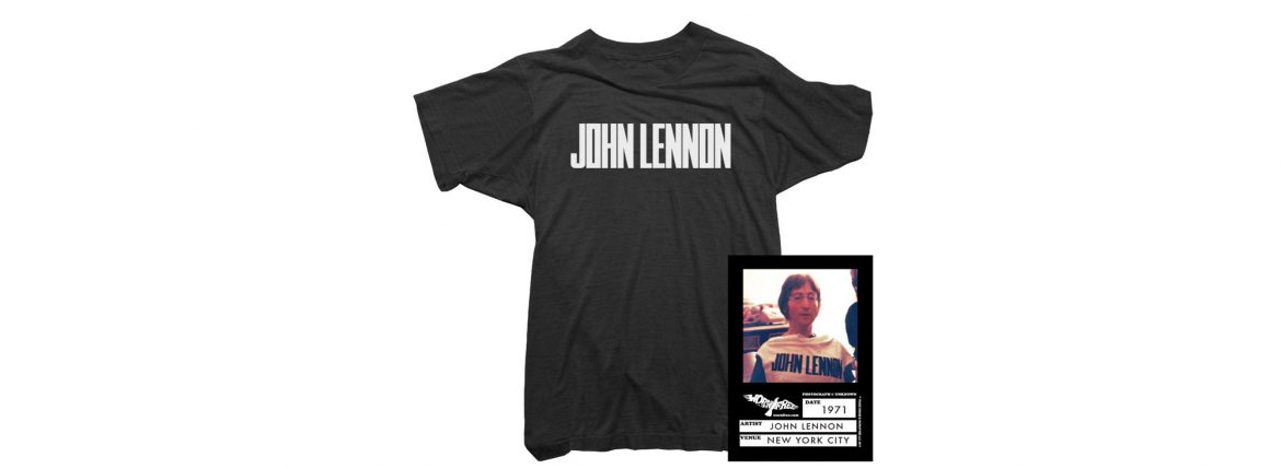 WORN FREE (ウォーンフリー) John Lennon(ジョン・レノン) 1971 NEW YORK プリントTシャツ バンドTシャツ ロックTシャツ BLACK (ブラック) MADE IN USA (アメリカ製) 2018春夏 wornfree ウォーンフリー 愛知　名古屋 ZODIAC ゾディアック johnlennon ジョンレノン bandtee rocktee