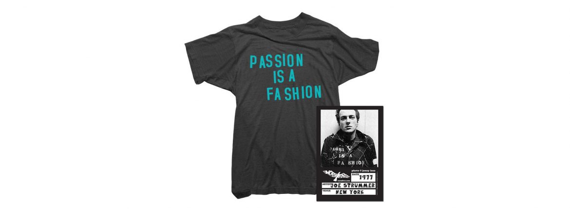 WORN FREE(ウォーンフリー) PASSION IS A FASHION The Clash(ザ・クラッシュ) Joe Strummer(ジョー・ストラマー) 1977 NEW YORK プリントTシャツ バンドTシャツ ロックTシャツ BLACK(ブラック) MADE IN USA (アメリカ製) 2018春夏のイメージ