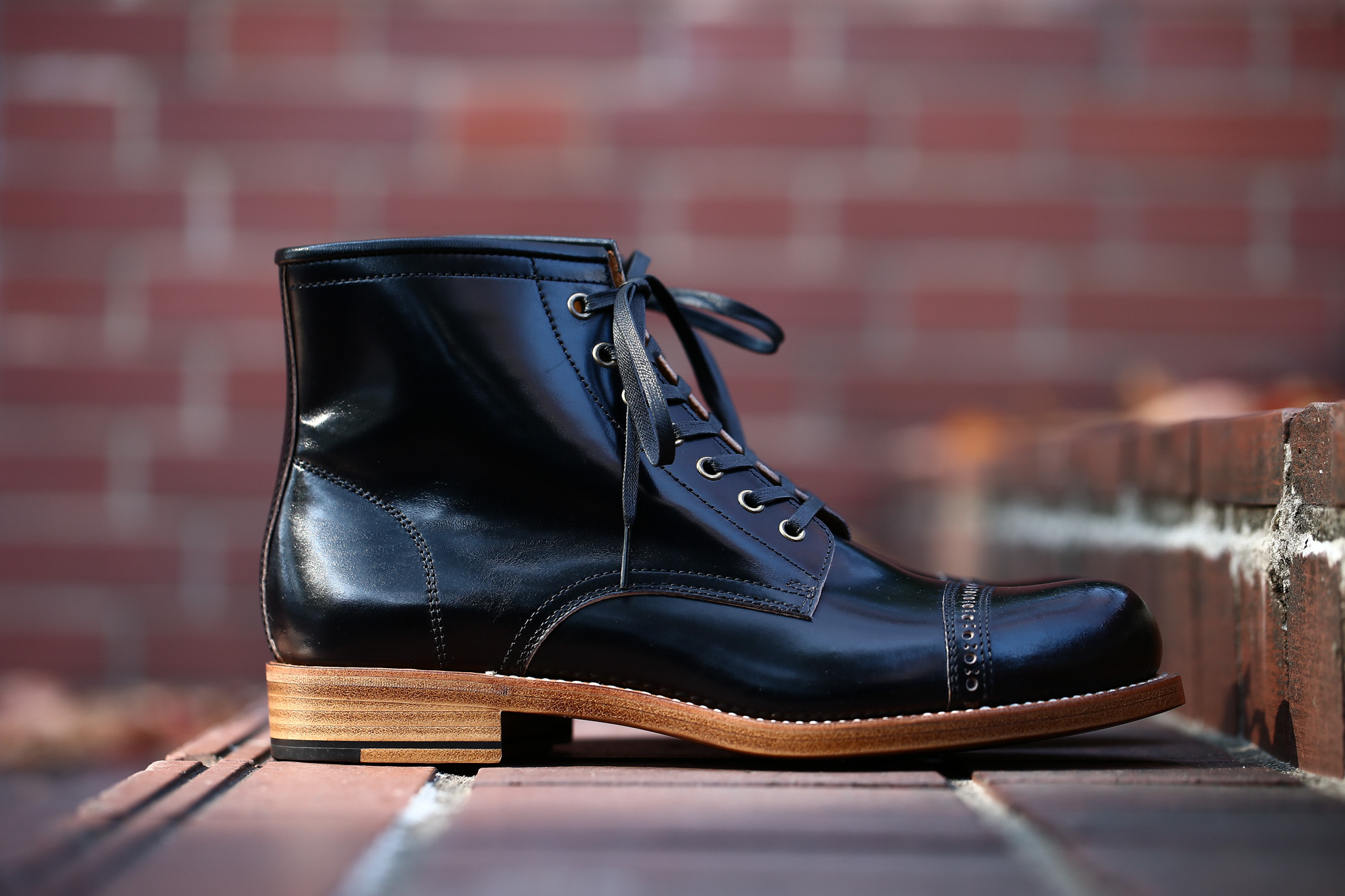 Cuervo (クエルボ) 【Romeo /// ロメオ】 CORDOVAN コードバン Double Leather Sole セミドレスブーツ レザーブーツ ドレスシューズ BLACK(ブラック) MADE IN JAPAN(日本製) 2017 秋冬新作 cuervoクエルボ ブーツ 愛知 名古屋 Alto e Diritto アルト エ デリット 5.5,6,6.5,7,7.5,8,8.5,9,9.5