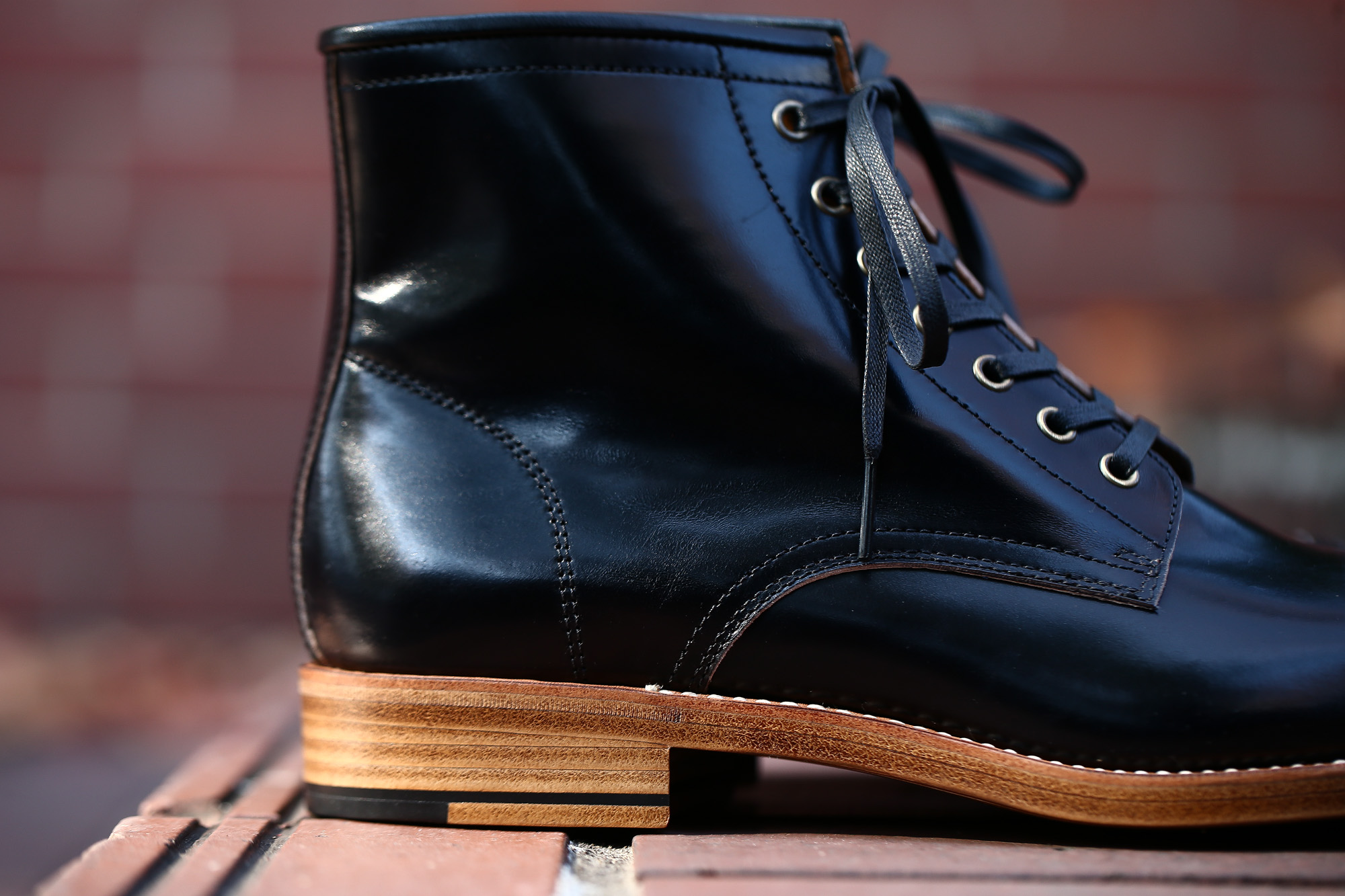 Cuervo (クエルボ) 【Romeo /// ロメオ】 CORDOVAN コードバン Double Leather Sole セミドレスブーツ レザーブーツ ドレスシューズ BLACK(ブラック) MADE IN JAPAN(日本製) 2017 秋冬新作 cuervoクエルボ ブーツ 愛知 名古屋 Alto e Diritto アルト エ デリット 5.5,6,6.5,7,7.5,8,8.5,9,9.5