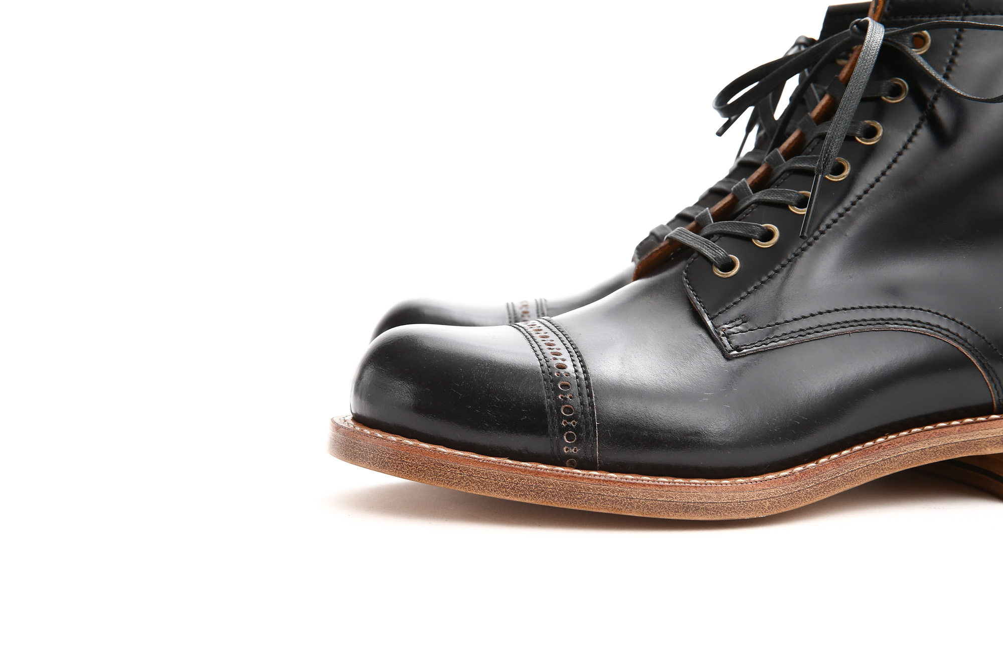 Cuervo (クエルボ) 【Romeo //// ロメオ】 CORDOVAN コードバン Double Leather Sole セミドレスブーツ レザーブーツ ドレスシューズ BLACK(ブラック) MADE IN JAPAN(日本製) 2017 秋冬新作 cuervoクエルボ ブーツ 愛知 名古屋 Alto e Diritto アルト エ デリット 5.5,6,6.5,7,7.5,8,8.5,9,9.5