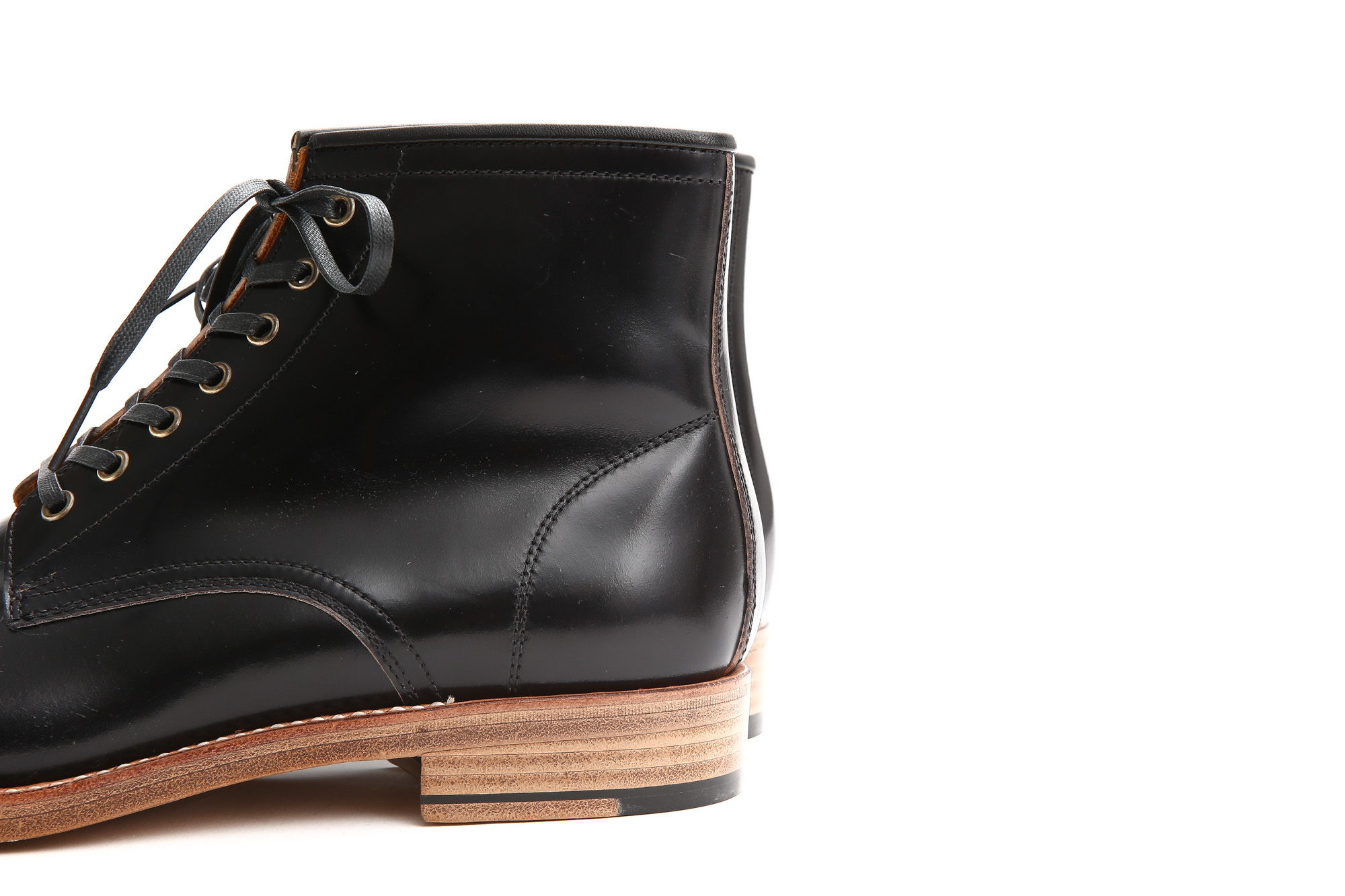 Cuervo (クエルボ) 【Romeo //// ロメオ】 CORDOVAN コードバン Double Leather Sole セミドレスブーツ レザーブーツ ドレスシューズ BLACK(ブラック) MADE IN JAPAN(日本製) 2017 秋冬新作 cuervoクエルボ ブーツ 愛知 名古屋 Alto e Diritto アルト エ デリット 5.5,6,6.5,7,7.5,8,8.5,9,9.5