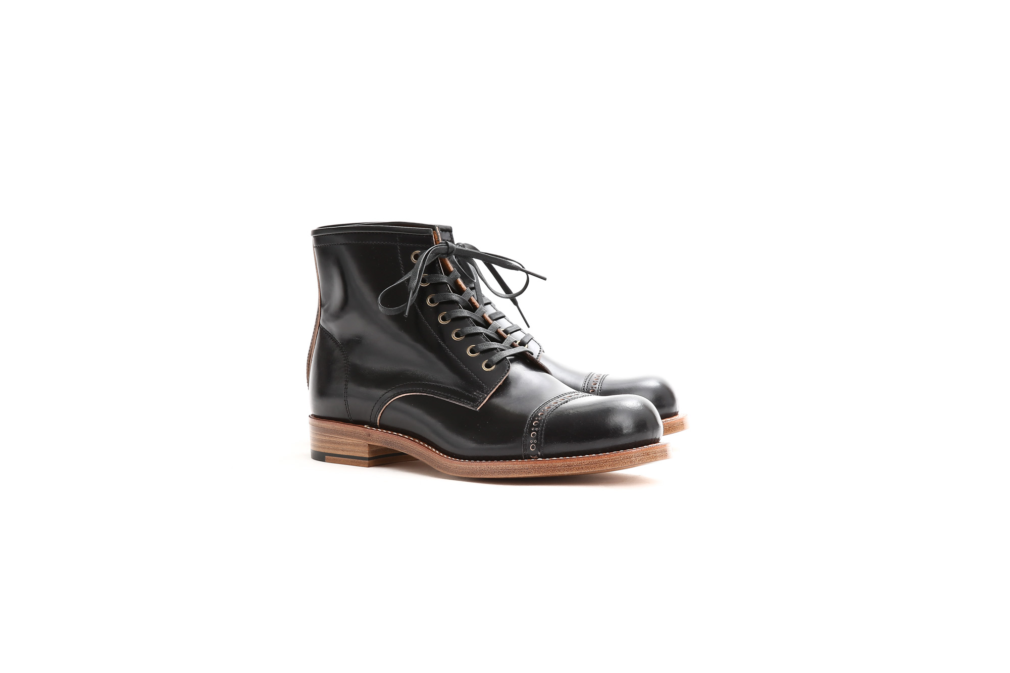 Cuervo (クエルボ) 【Romeo //// ロメオ】 CORDOVAN コードバン Double Leather Sole セミドレスブーツ レザーブーツ ドレスシューズ BLACK(ブラック) MADE IN JAPAN(日本製) 2017 秋冬新作 cuervoクエルボ ブーツ 愛知 名古屋 Alto e Diritto アルト エ デリット 5.5,6,6.5,7,7.5,8,8.5,9,9.5