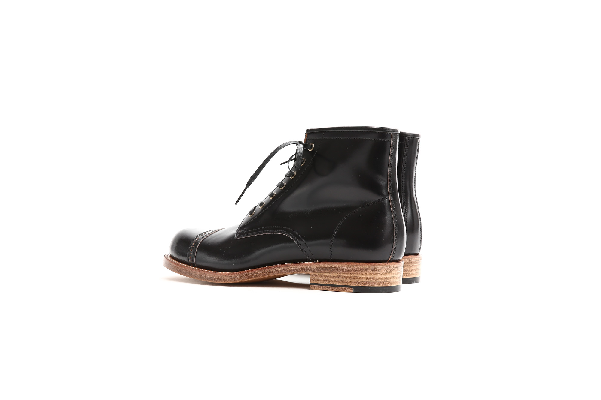 Cuervo (クエルボ) 【Romeo //// ロメオ】 CORDOVAN コードバン Double Leather Sole セミドレスブーツ レザーブーツ ドレスシューズ BLACK(ブラック) MADE IN JAPAN(日本製) 2017 秋冬新作 cuervoクエルボ ブーツ 愛知 名古屋 Alto e Diritto アルト エ デリット 5.5,6,6.5,7,7.5,8,8.5,9,9.5